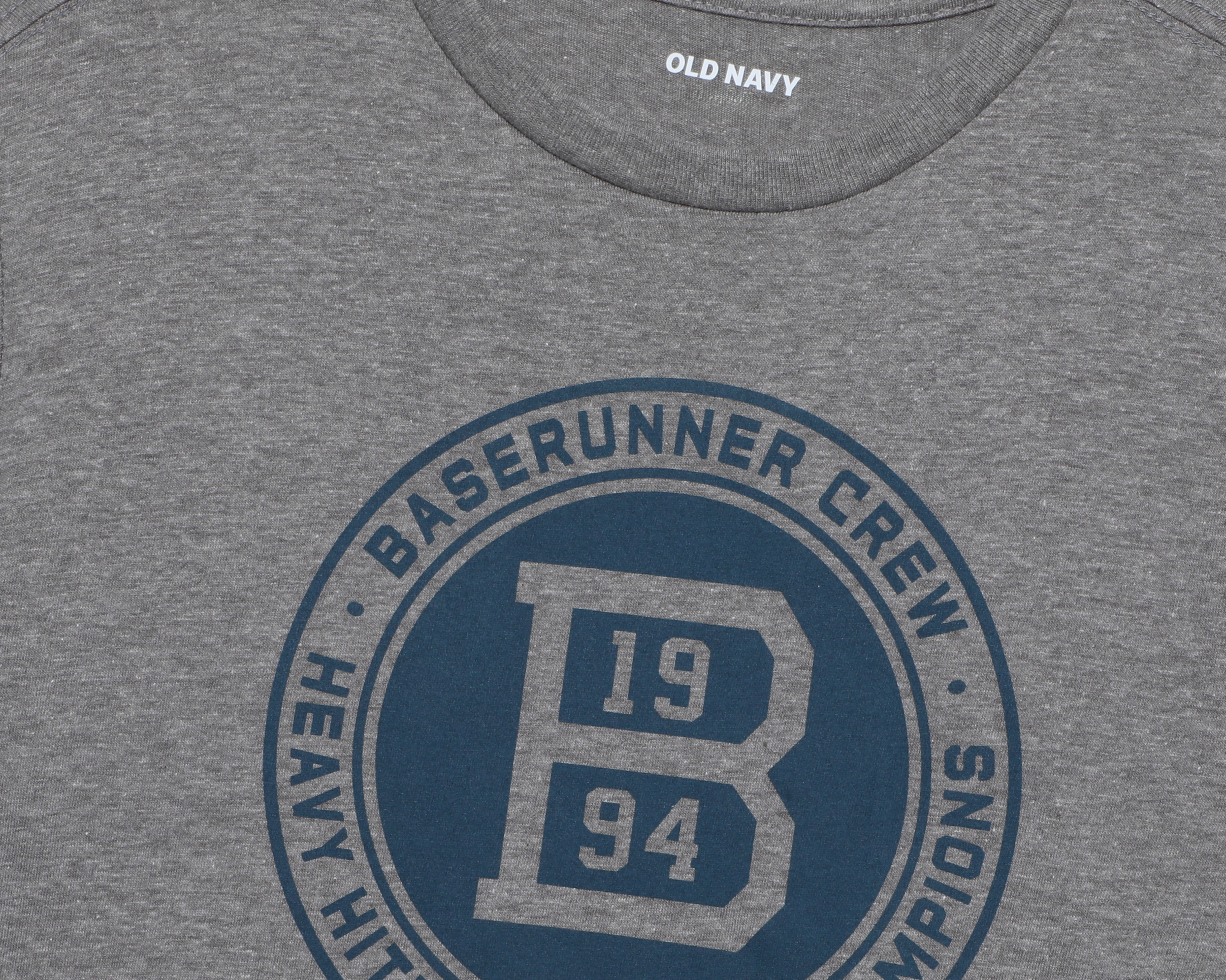 Foto 4 pulgar | Foto 3 | Playera de Cuello Redondo Gris Old Navy para Niño