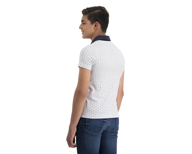 Foto 2 | Foto 2 | Playera tipo Polo Blanca marca Refill Juvenil