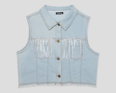 Foto 1 | Foto 1 | Chaleco de Mezclilla con Bolsas Bebe para Mujer