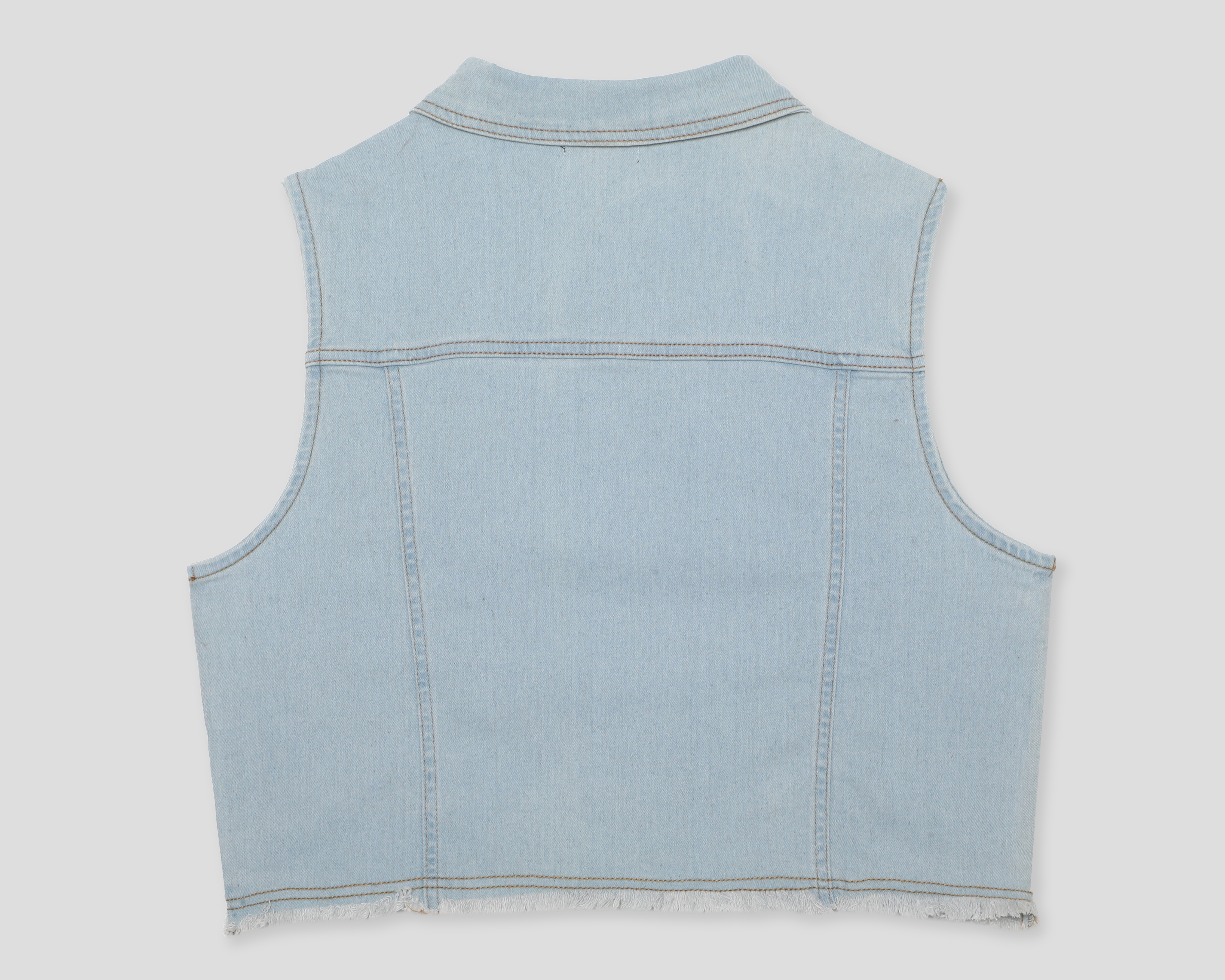 Foto 3 pulgar | Foto 2 | Chaleco de Mezclilla con Bolsas Bebe para Mujer