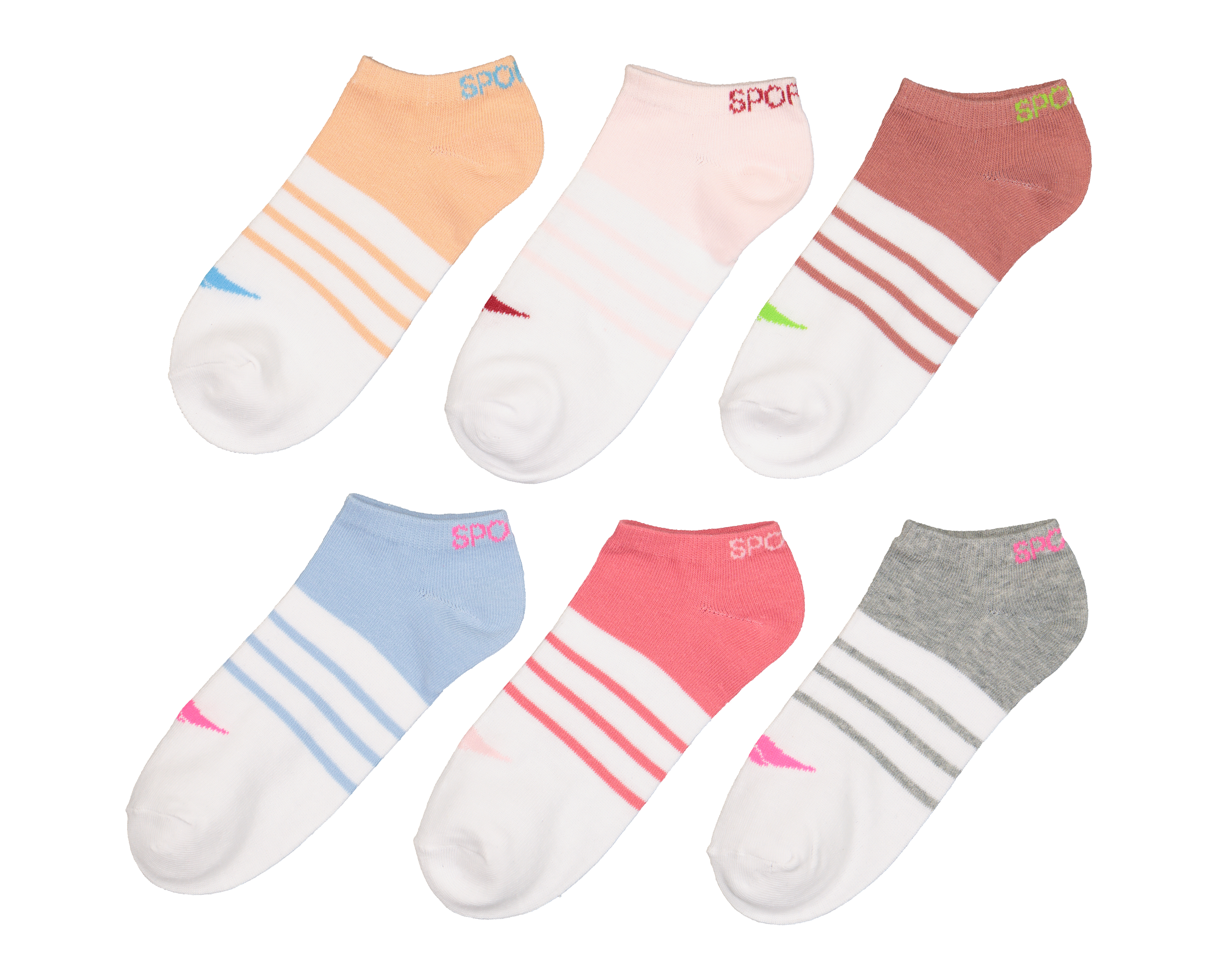 Foto 2 pulgar | Foto 1 | Calcetas Deportivas Tines Sportline para Mujer 6 Pares