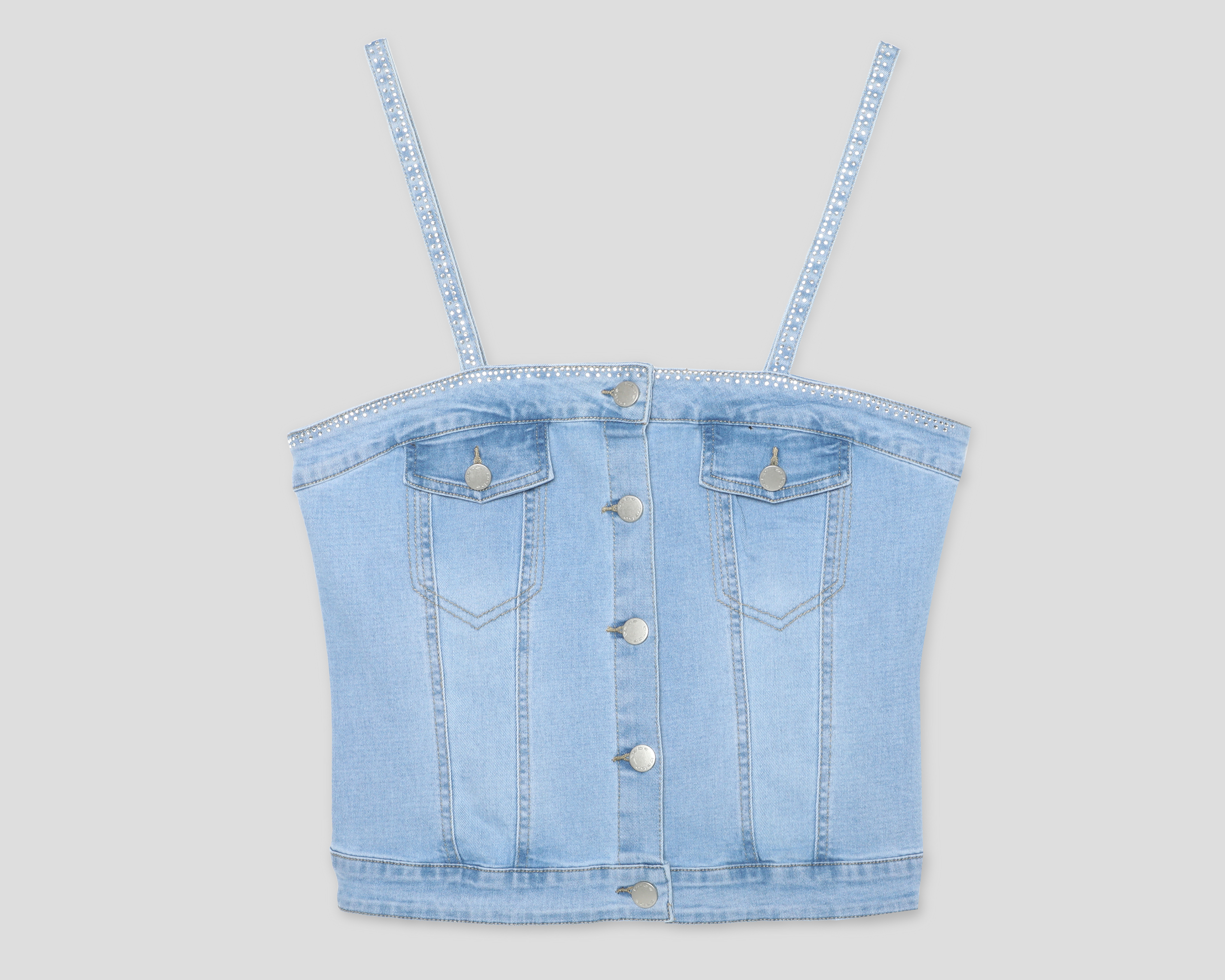 Blusa Azul Bebe para Mujer