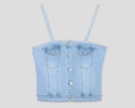 Blusa Azul Bebe para Mujer