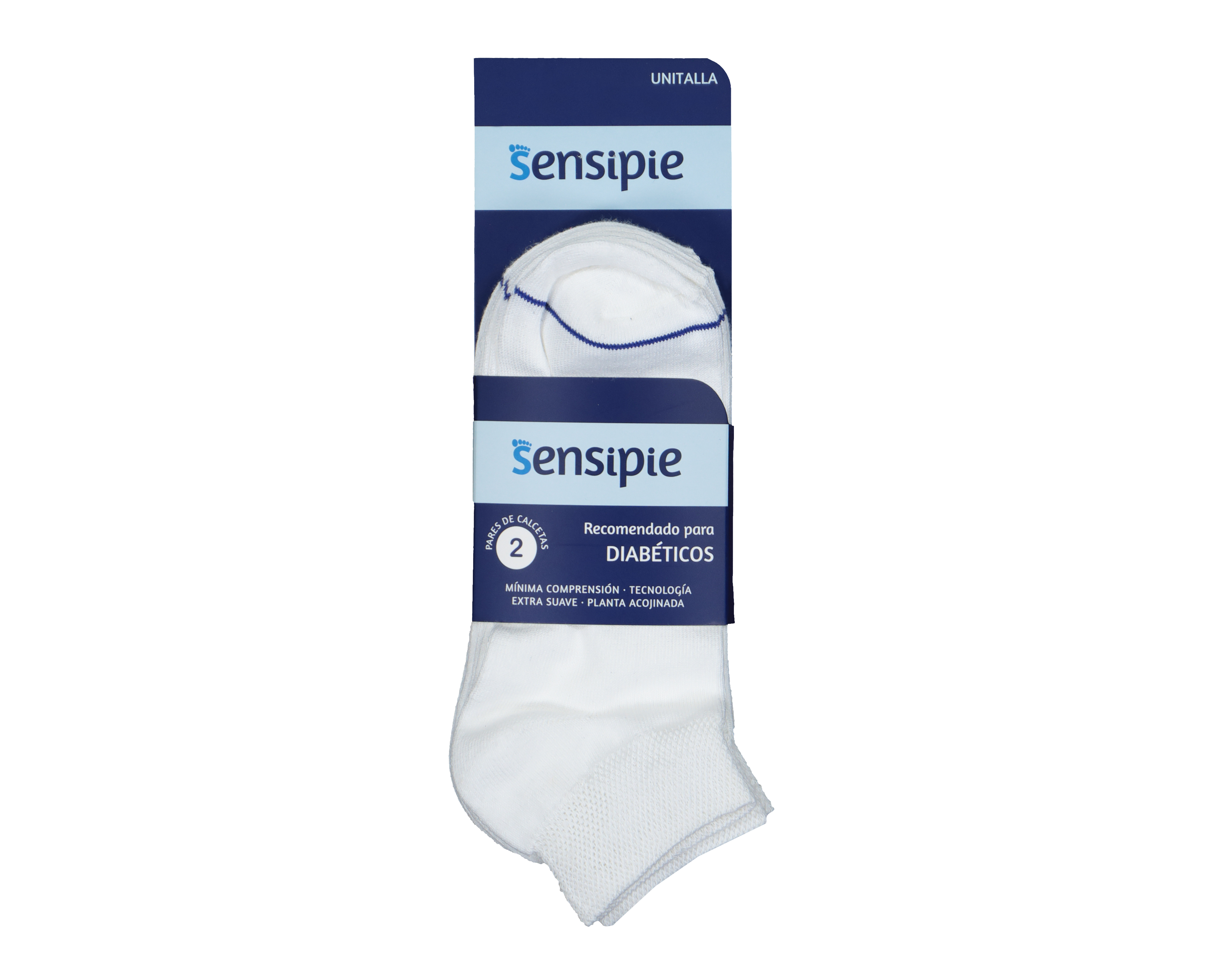 Foto 4 pulgar | Foto 3 | Calcetines para Personas con Diabetes Sensipie 2 Pares