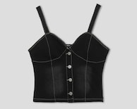 Blusa Negra Bebe para Mujer