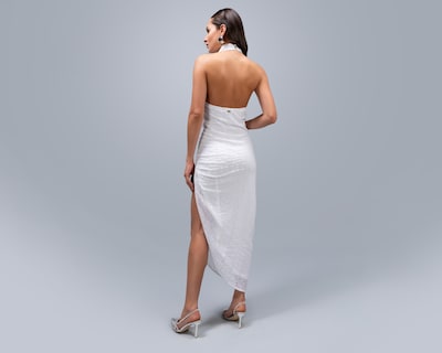 Foto 3 | Foto 3 | Vestido de Fiesta Jennifer Lopez Blanco con Lentejuelas para Mujer