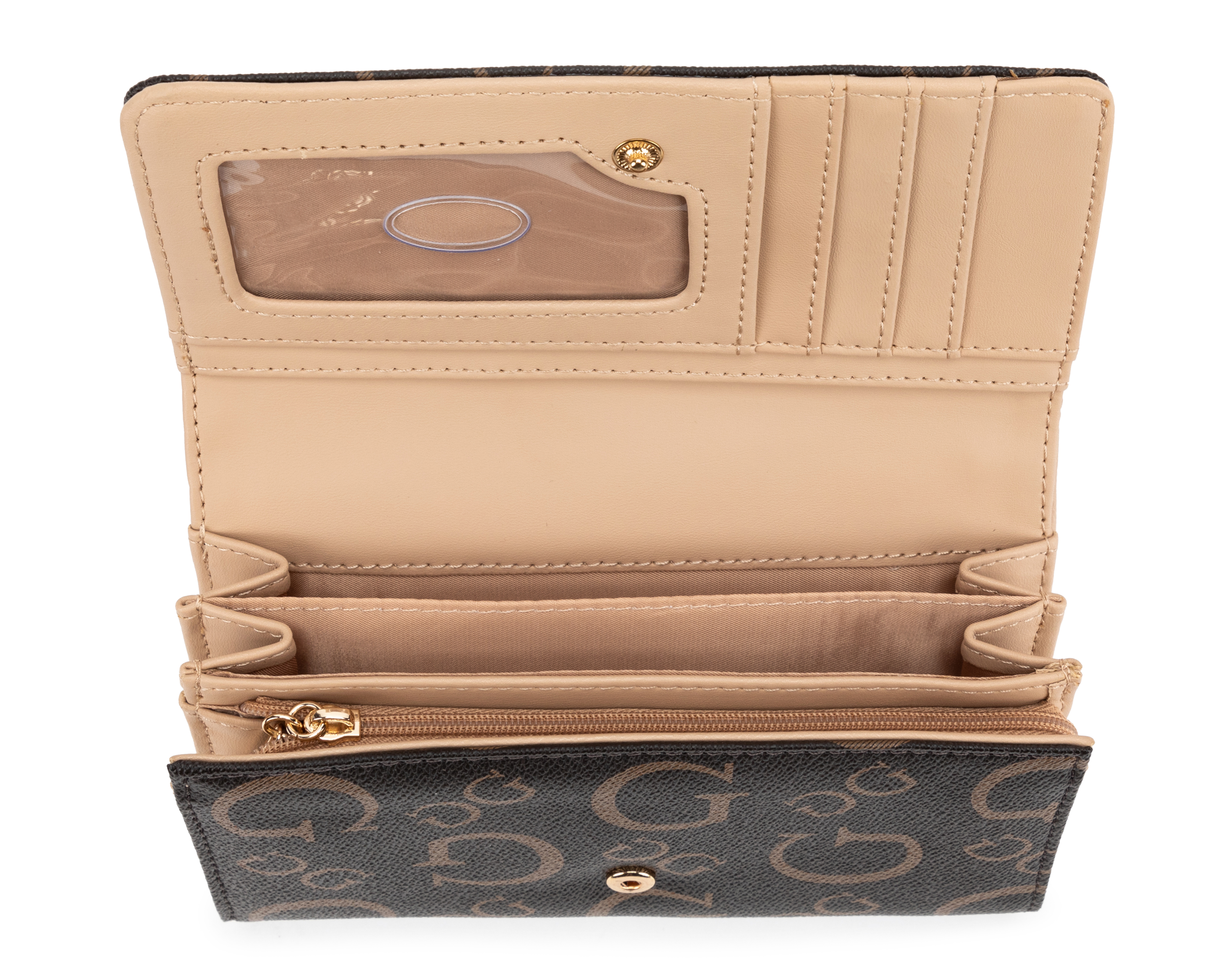 Foto 5 pulgar | Foto 4 | Cartera para Mujer Guess Café