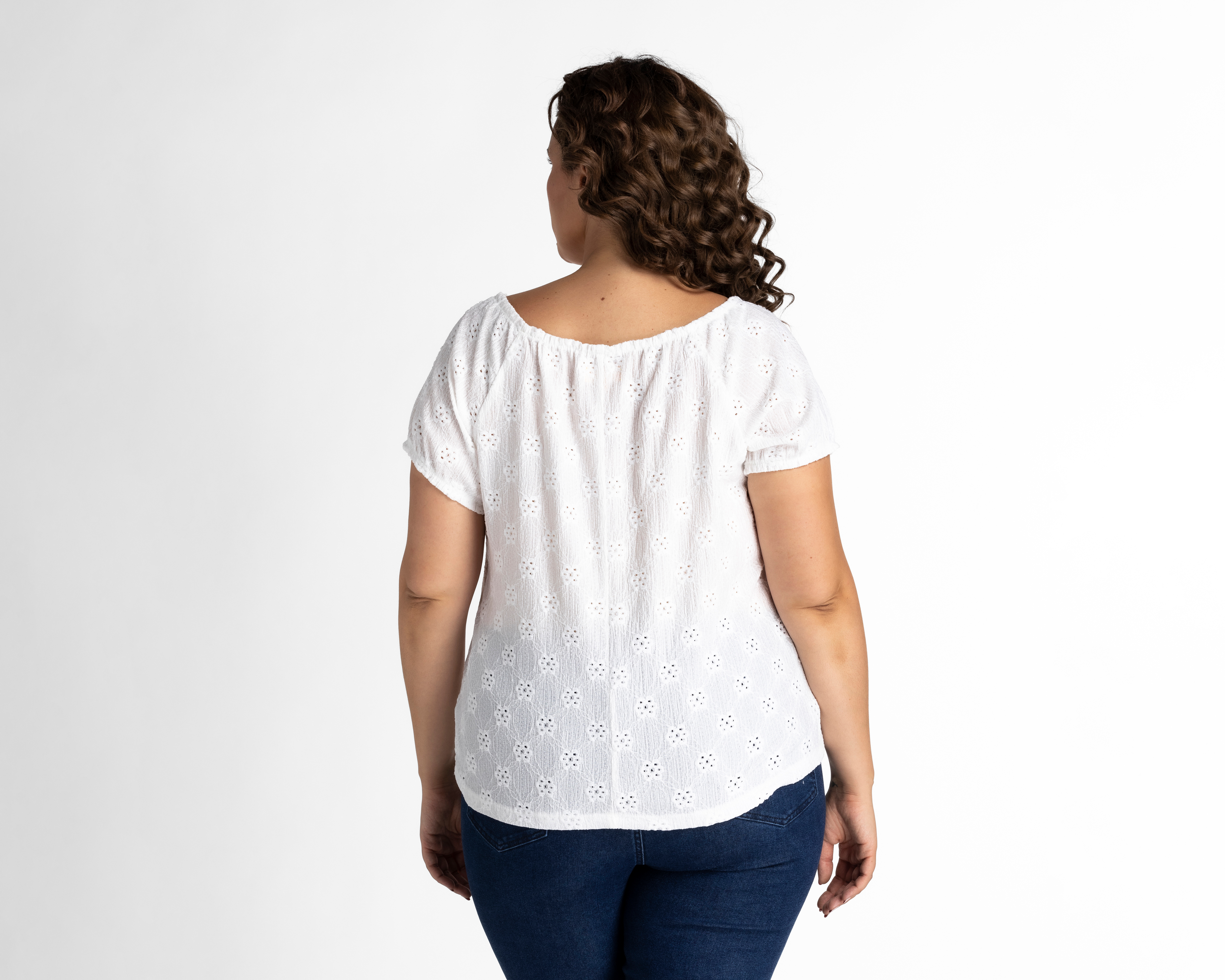 Foto 3 | Foto 3 | Blusa Lady Sun Blanca con Collar