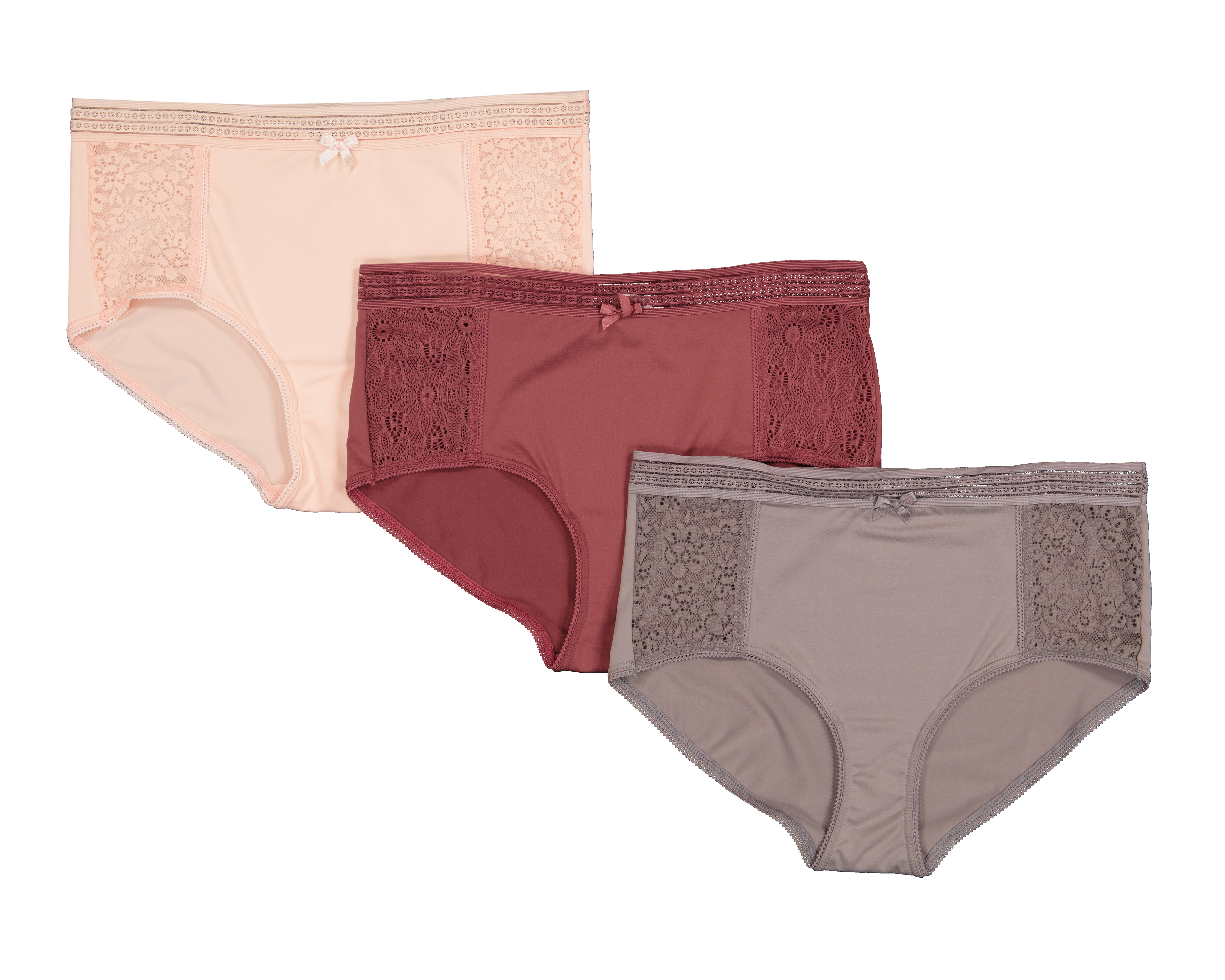 Foto 1 | Foto 1 | Pantaleta con Encaje Frescura para Mujer 3 Piezas