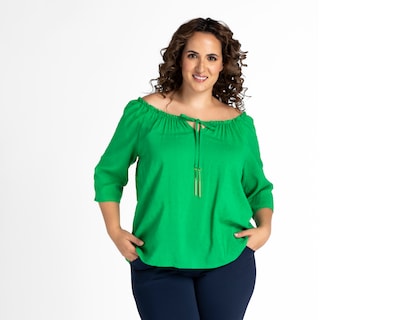 Foto 1 | Foto 1 | Blusa Lady Sun Verde Manga 3/4