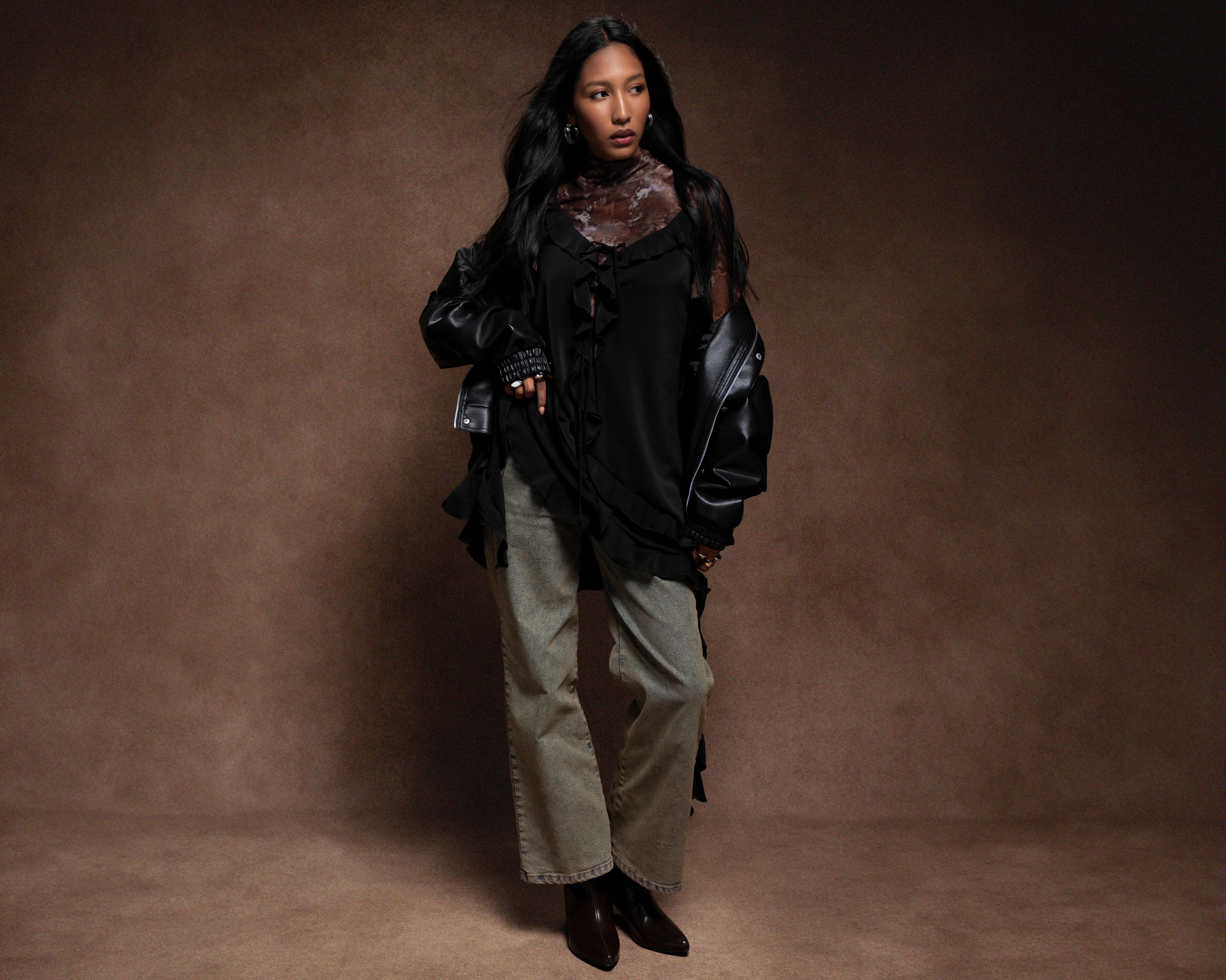 Jeans Wide Leg Strona para Mujer