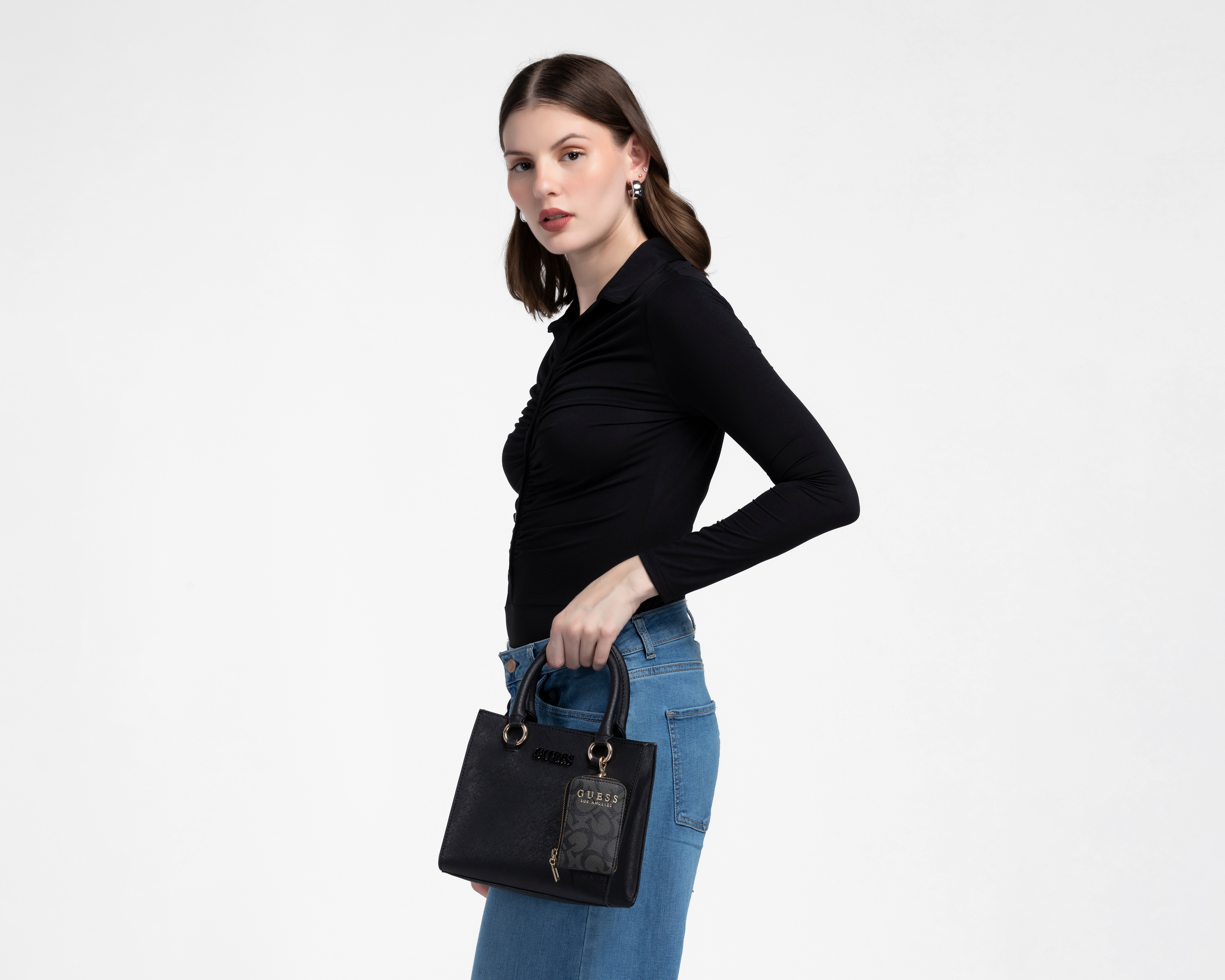 Foto 8 pulgar | Foto 7 | Bolsa Cruzada Guess Zinnia con Monedero