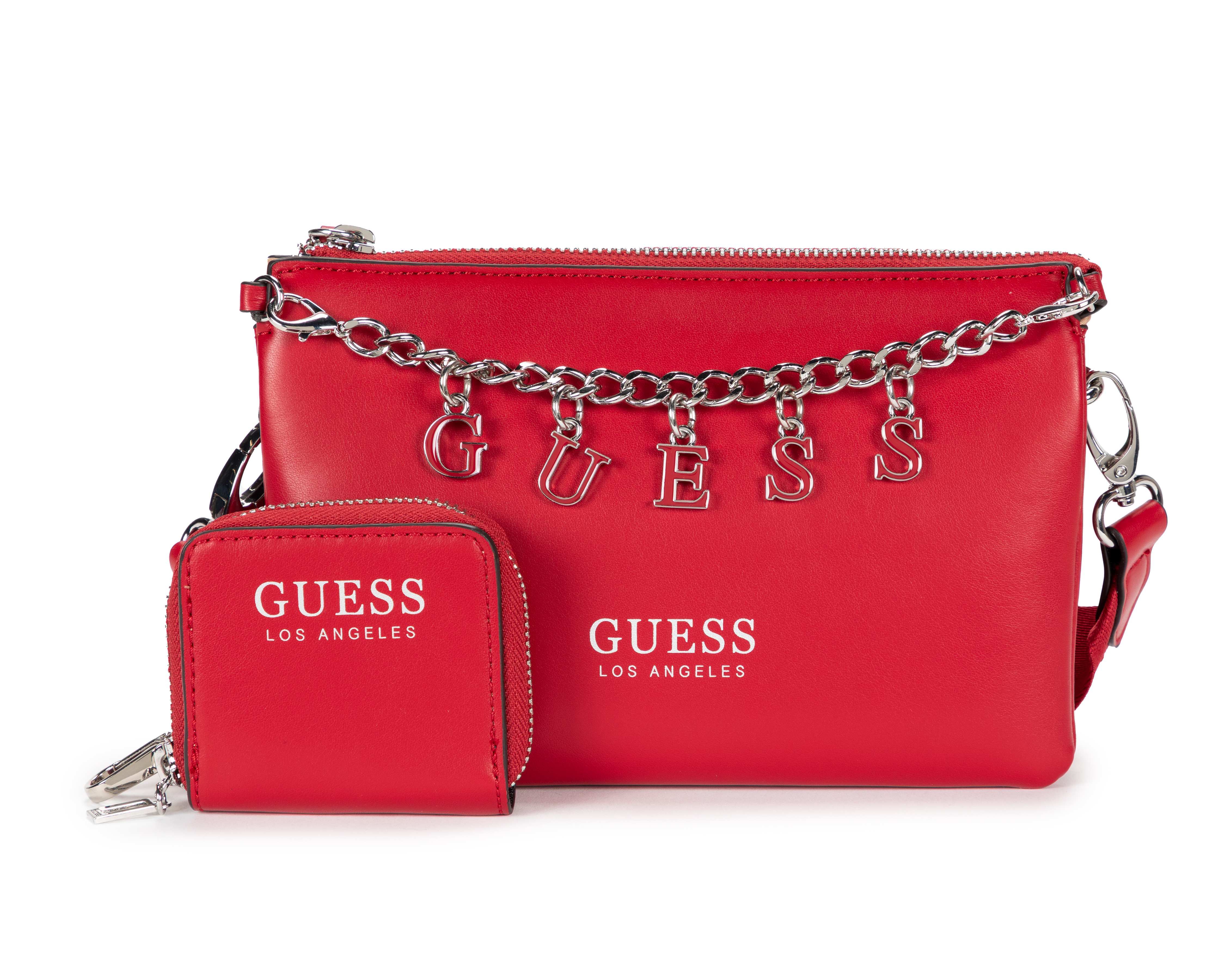 Bolsa Cruzada Guess Amarantha con Monedero