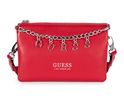 Foto 2 | Foto 2 | Bolsa Cruzada Guess Amarantha con Monedero