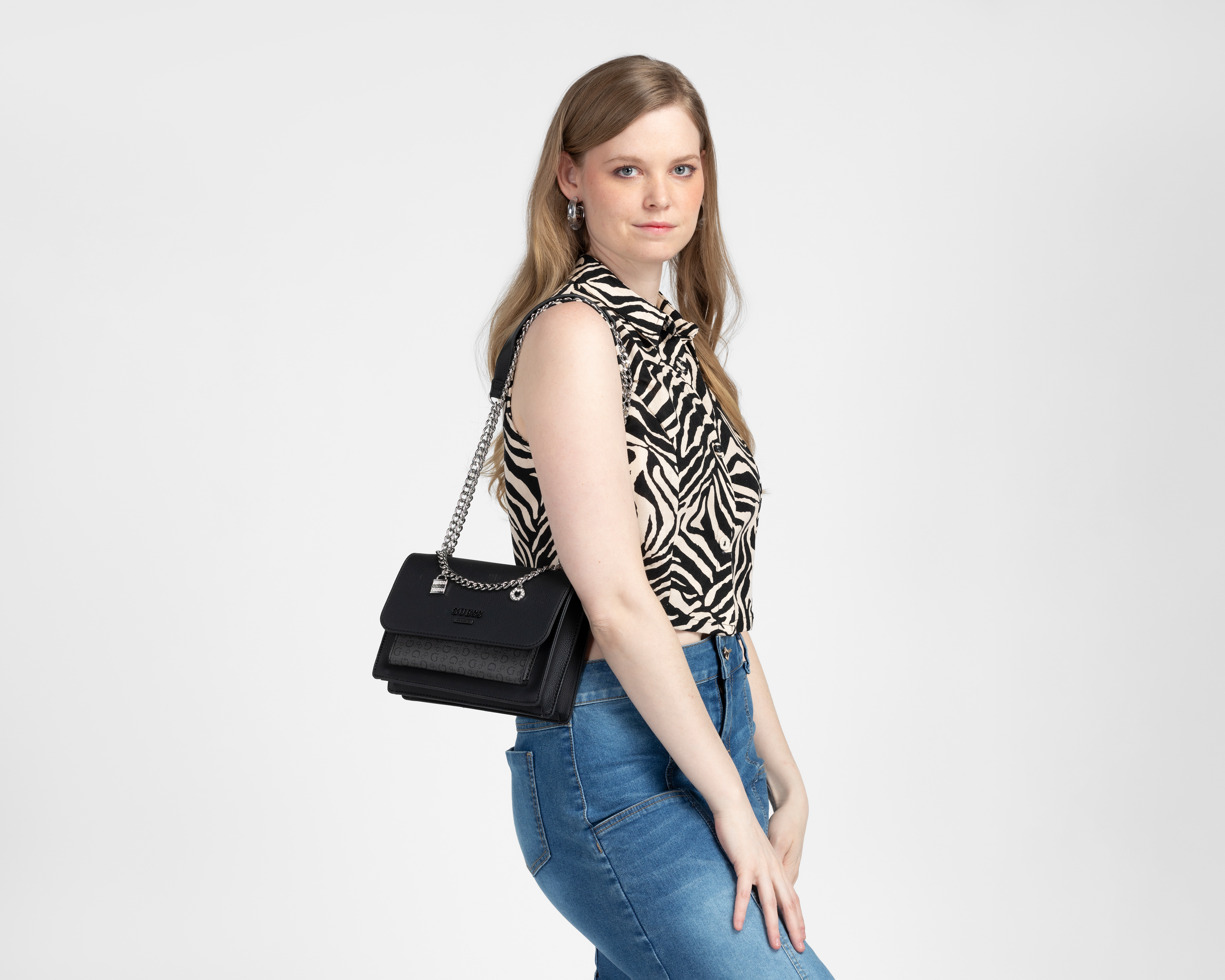 Foto 6 | Foto 6 | Bolsa Cruzada Guess Beryln