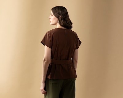 Foto 3 | Foto 3 | Blusa sin Mangas Drapedo Cuello con Jareta en Cintura Sahara By Antonio Gutiérrez para Mujer