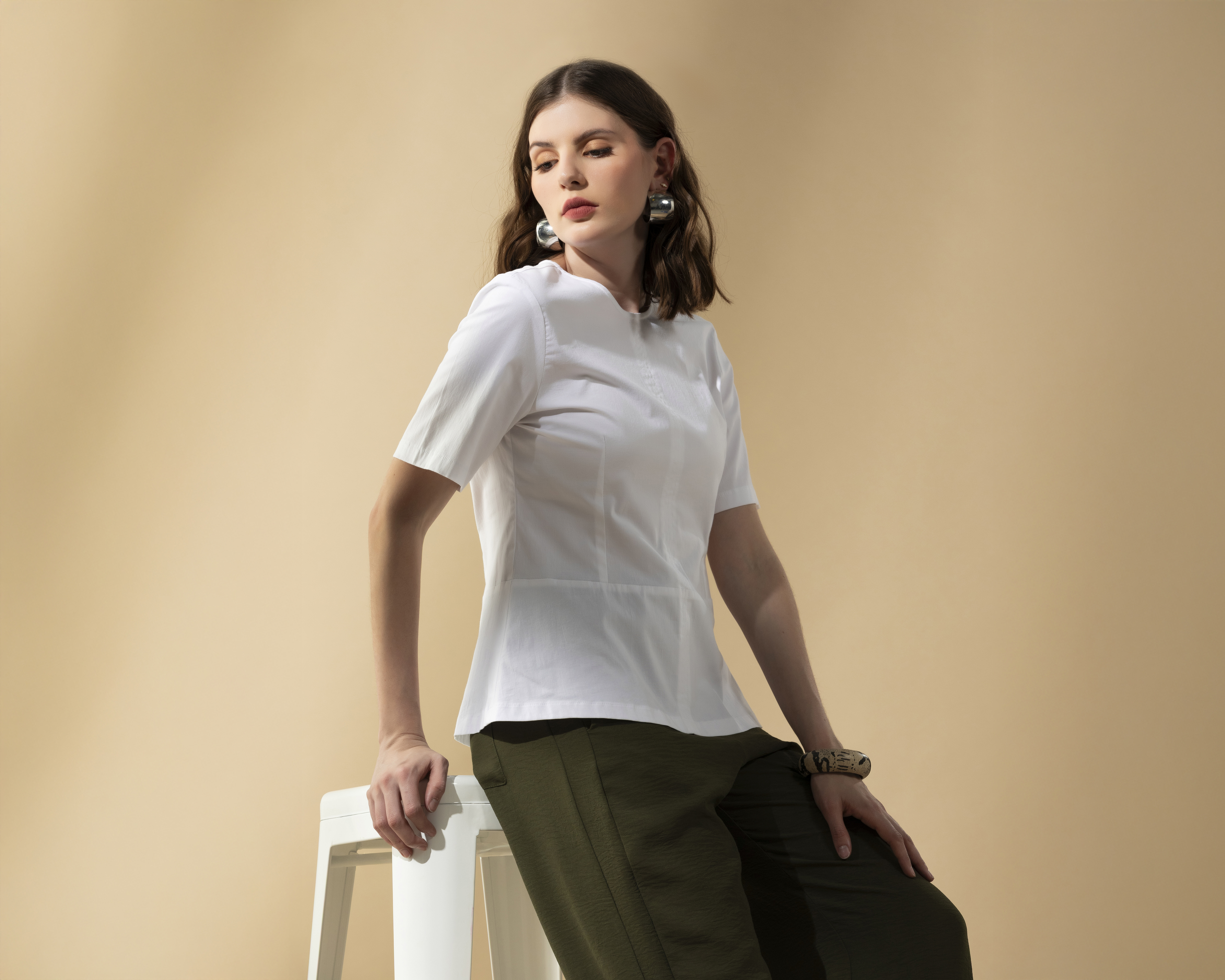 Foto 1 | Foto 1 | Blusa Manga Corta Peplum Sahara By Antonio Gutierrez para Mujer