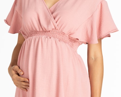 Foto 4 | Foto 4 | Vestido de Maternidad Mamá Bella Rosa Manga Corta