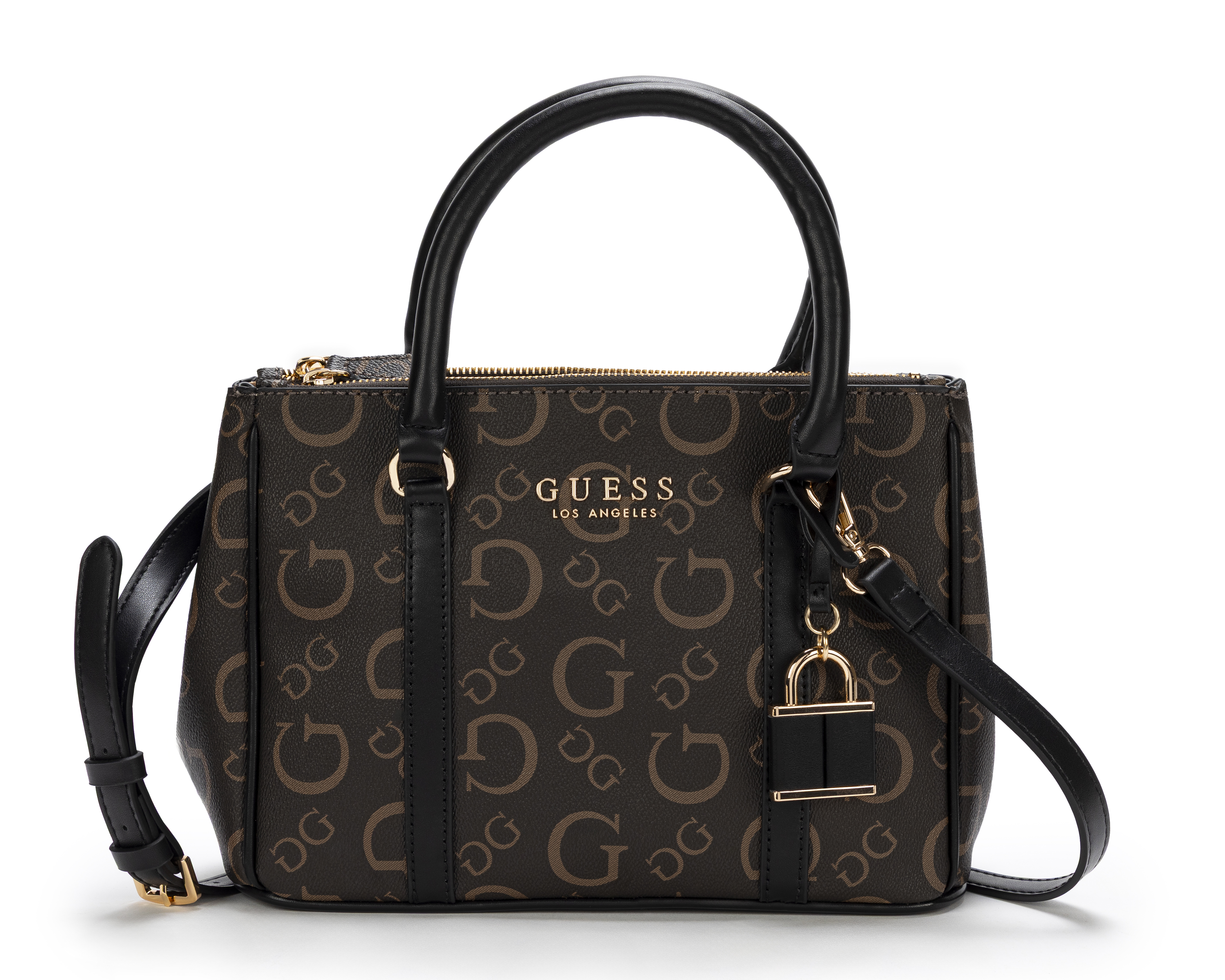 Foto 2 pulgar | Foto 1 | Bolsa de Mano Guess Saffron con Correa