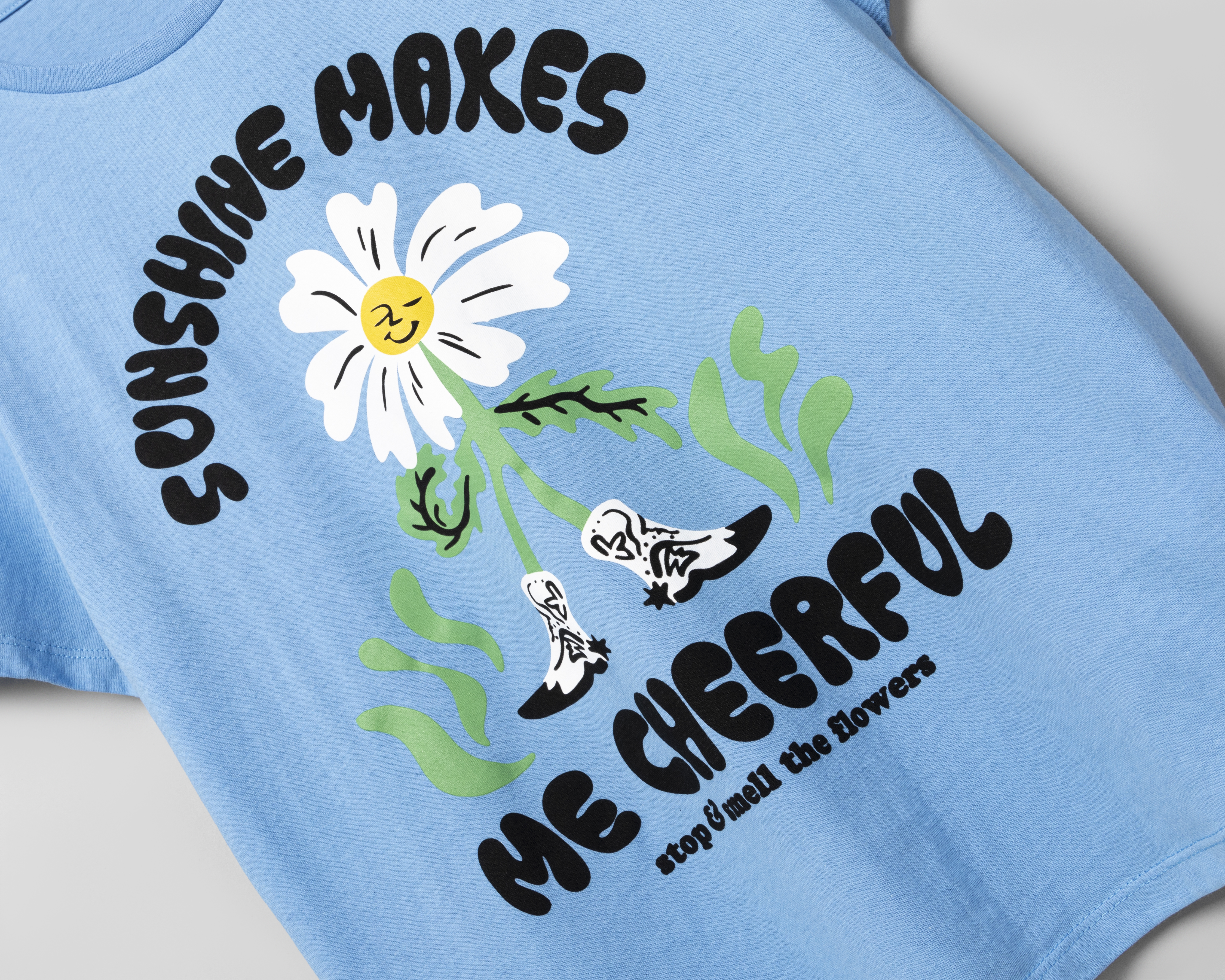 Foto 7 pulgar | Foto 6 | Playera Lucky Star Azul con Estampado