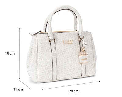 Foto 5 | Foto 5 | Bolsa de Mano Guess Saffron Satchel con Colgante