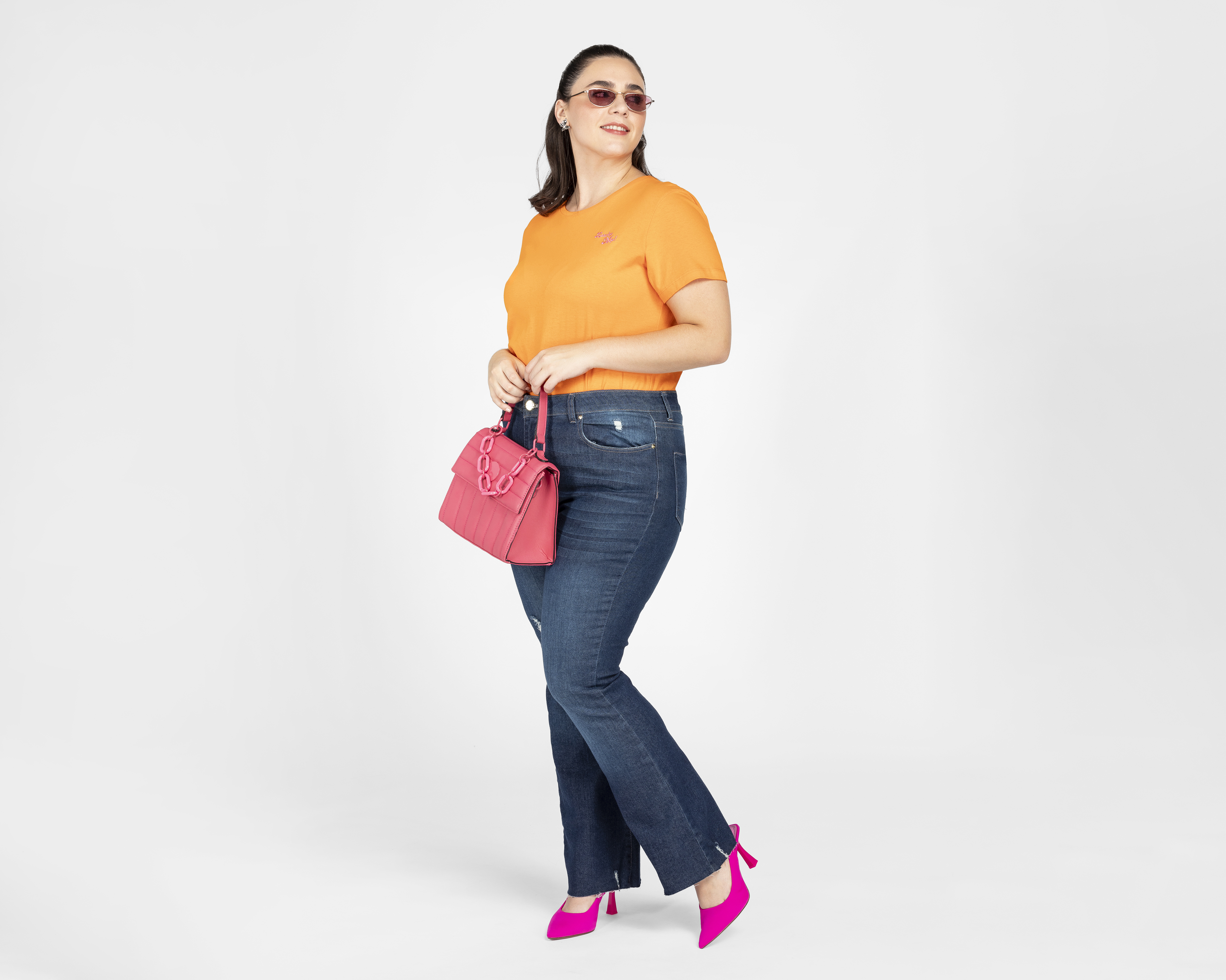 Foto 2 | Foto 2 | Playera Lucky Star Manga Corta Anaranjada