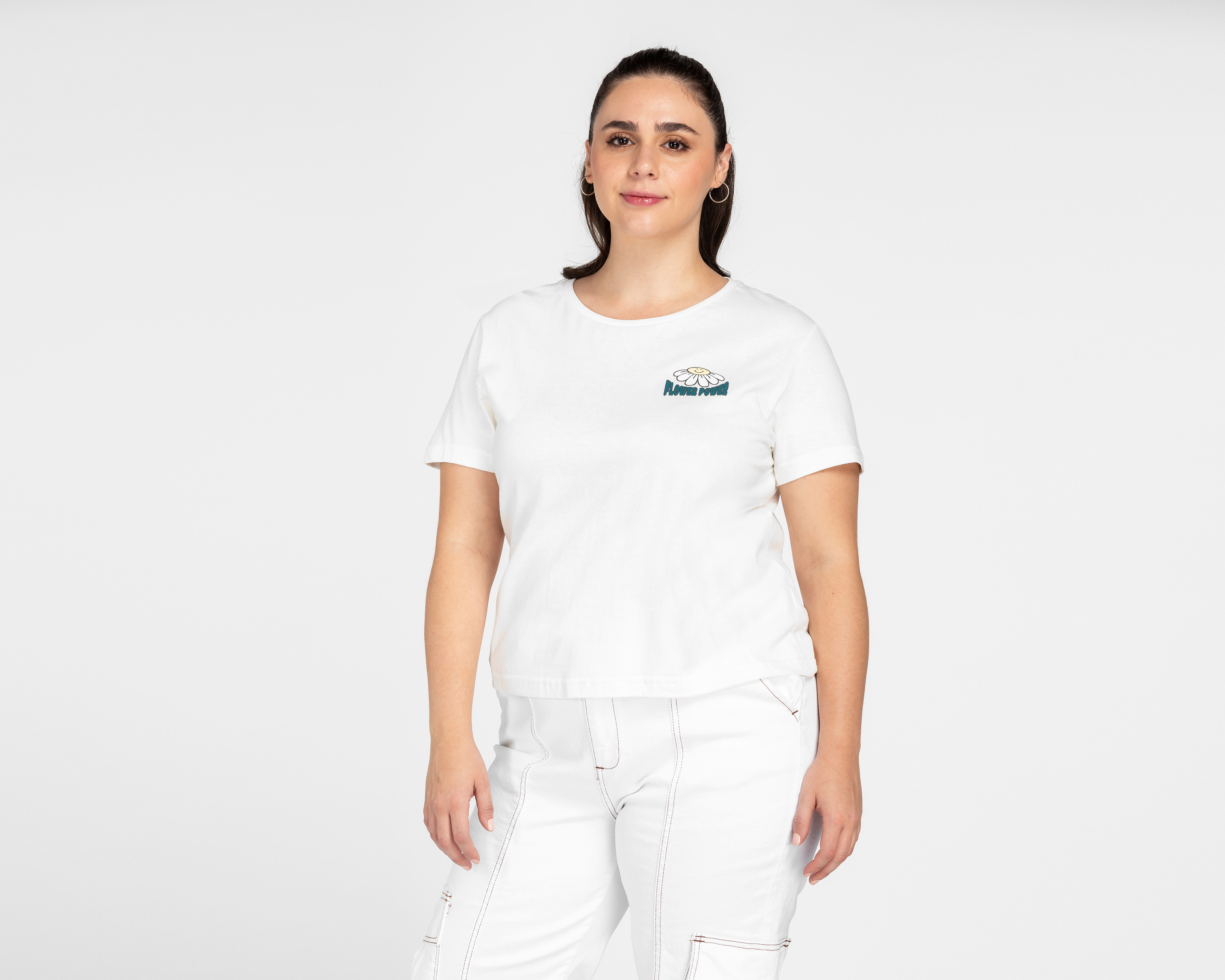 Playera Lucky Star Manga Corta con Estampado