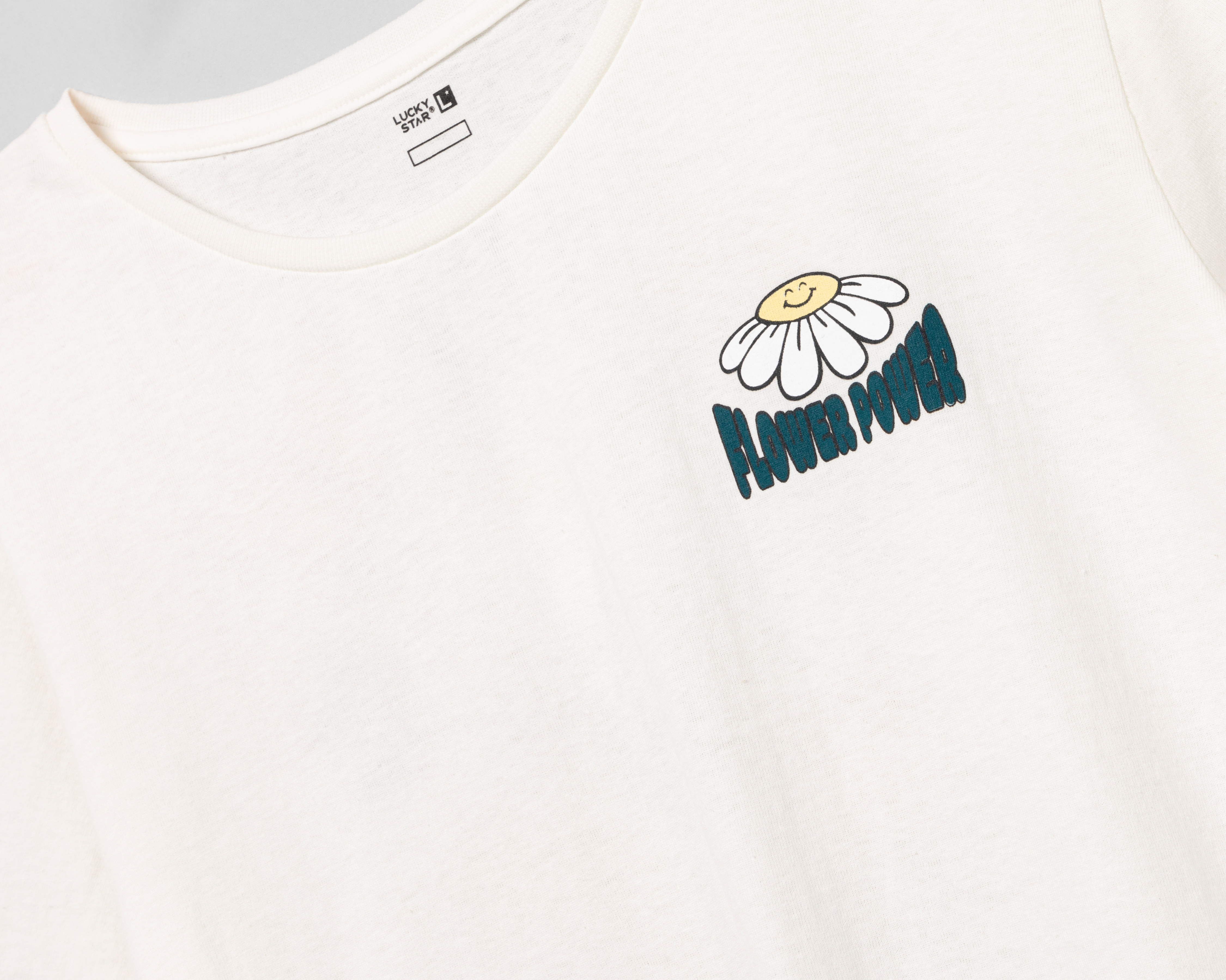 Foto 7 pulgar | Foto 6 | Playera Lucky Star Manga Corta con Estampado