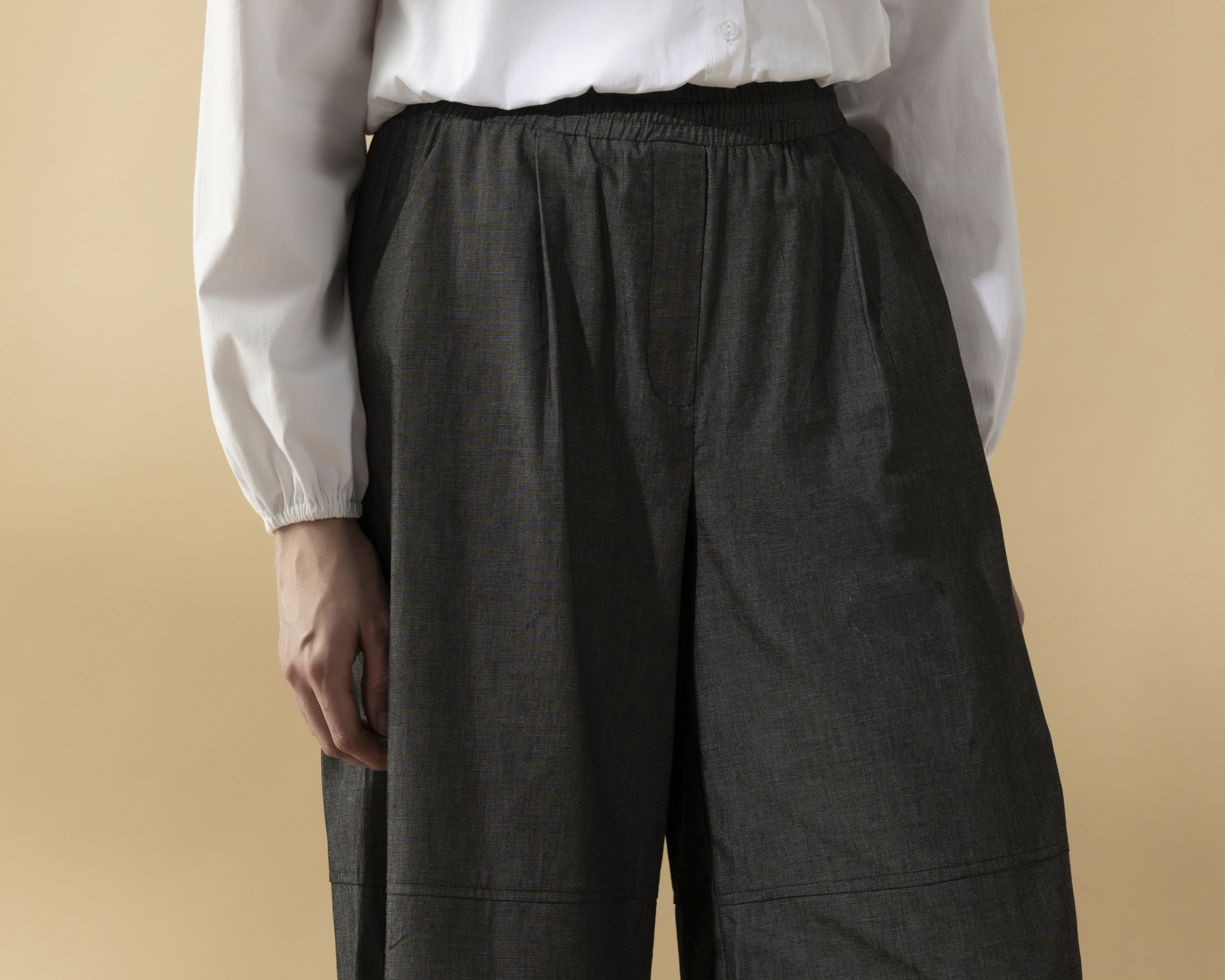 Foto 5 pulgar | Foto 4 | Pantón Culotte Capri Denim Sahara By Antonio Gutierrez para Mujer