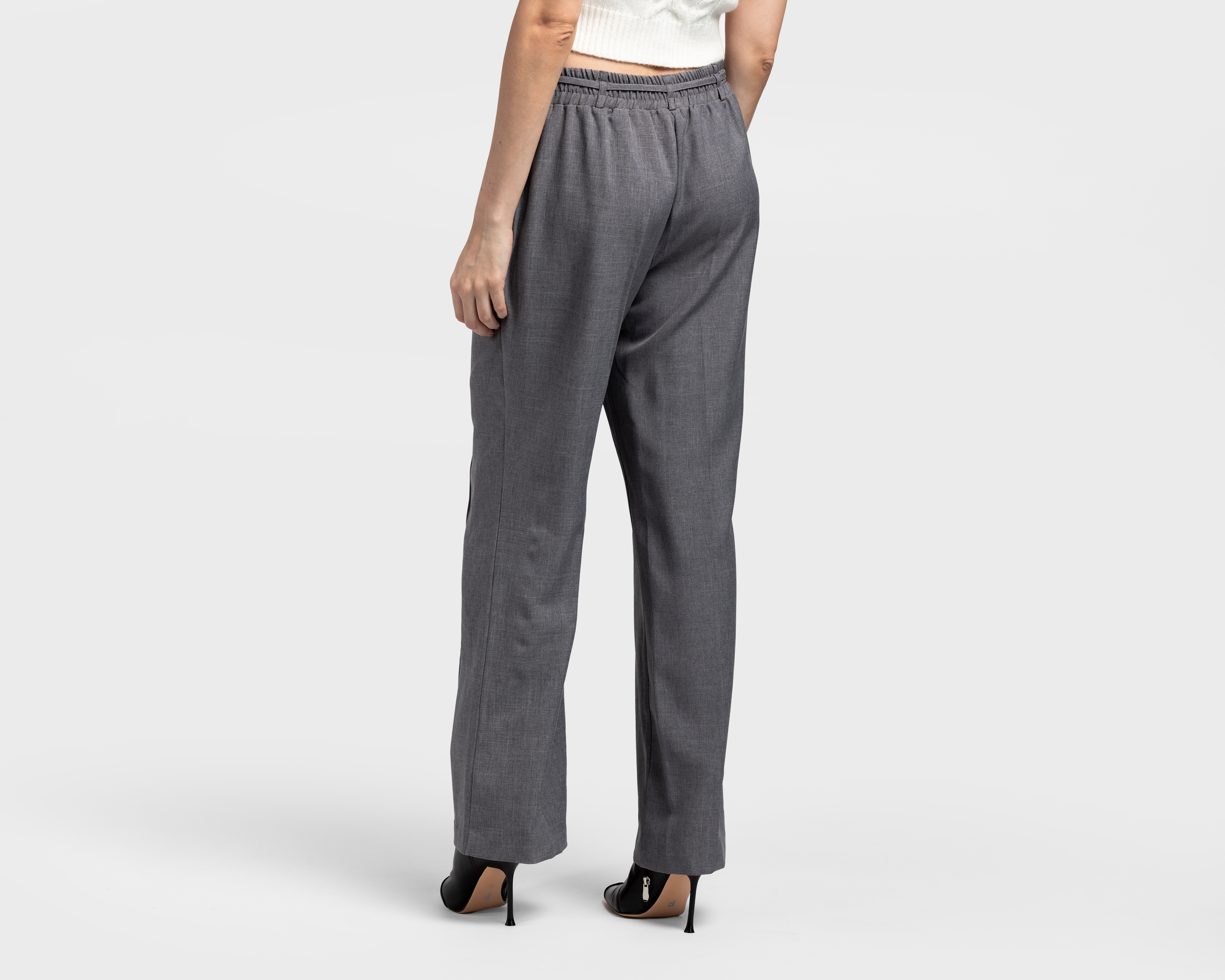 Foto 4 pulgar | Foto 3 | Pantalón de Vestir Sahara Gris para Mujer