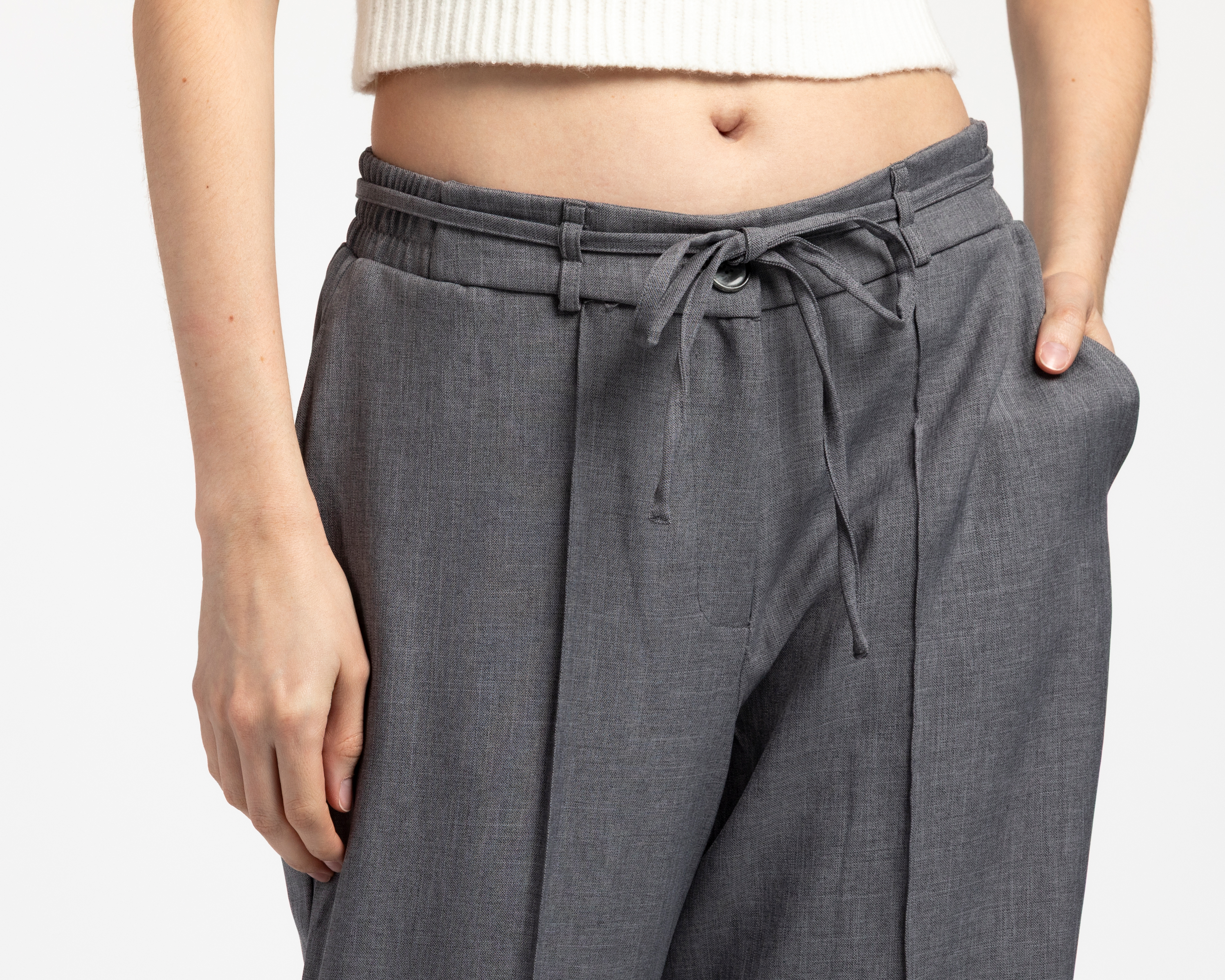 Foto 5 pulgar | Foto 4 | Pantalón de Vestir Sahara Gris para Mujer