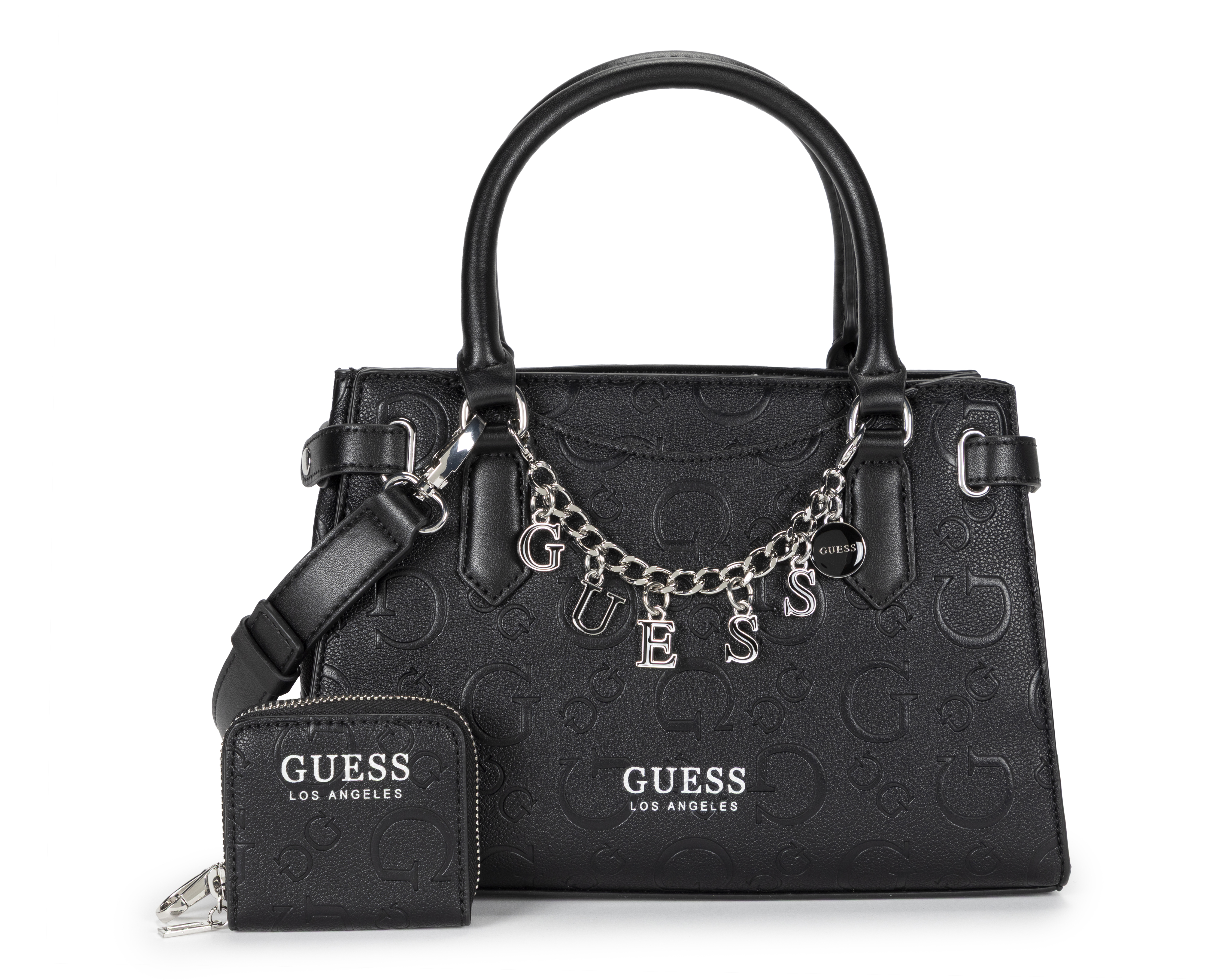 Foto 2 pulgar | Foto 1 | Bolsa de Mano Guess Amarantha con Monedero