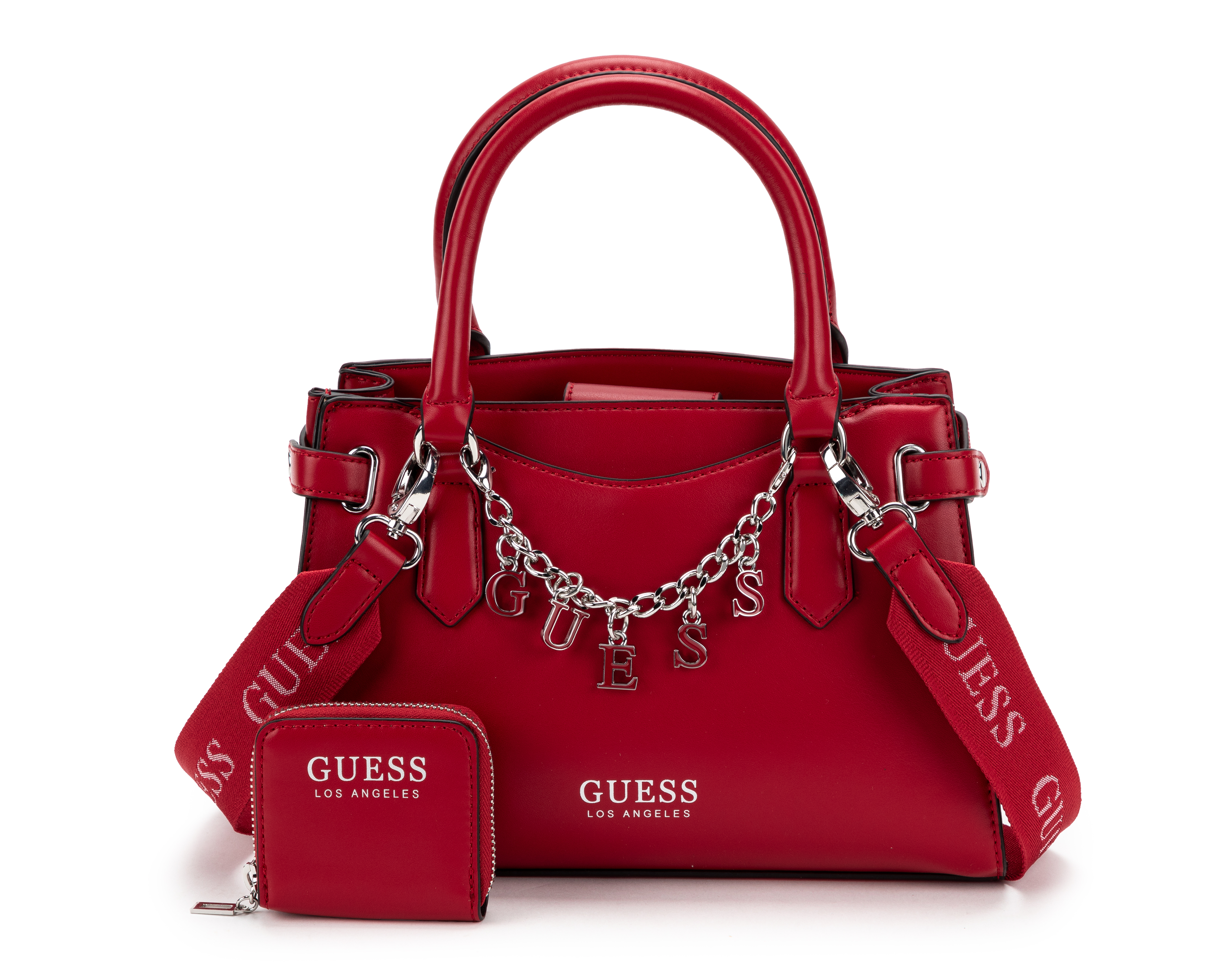 Foto 2 pulgar | Foto 1 | Bolsa de Mano Guess Amarantha con Monedero