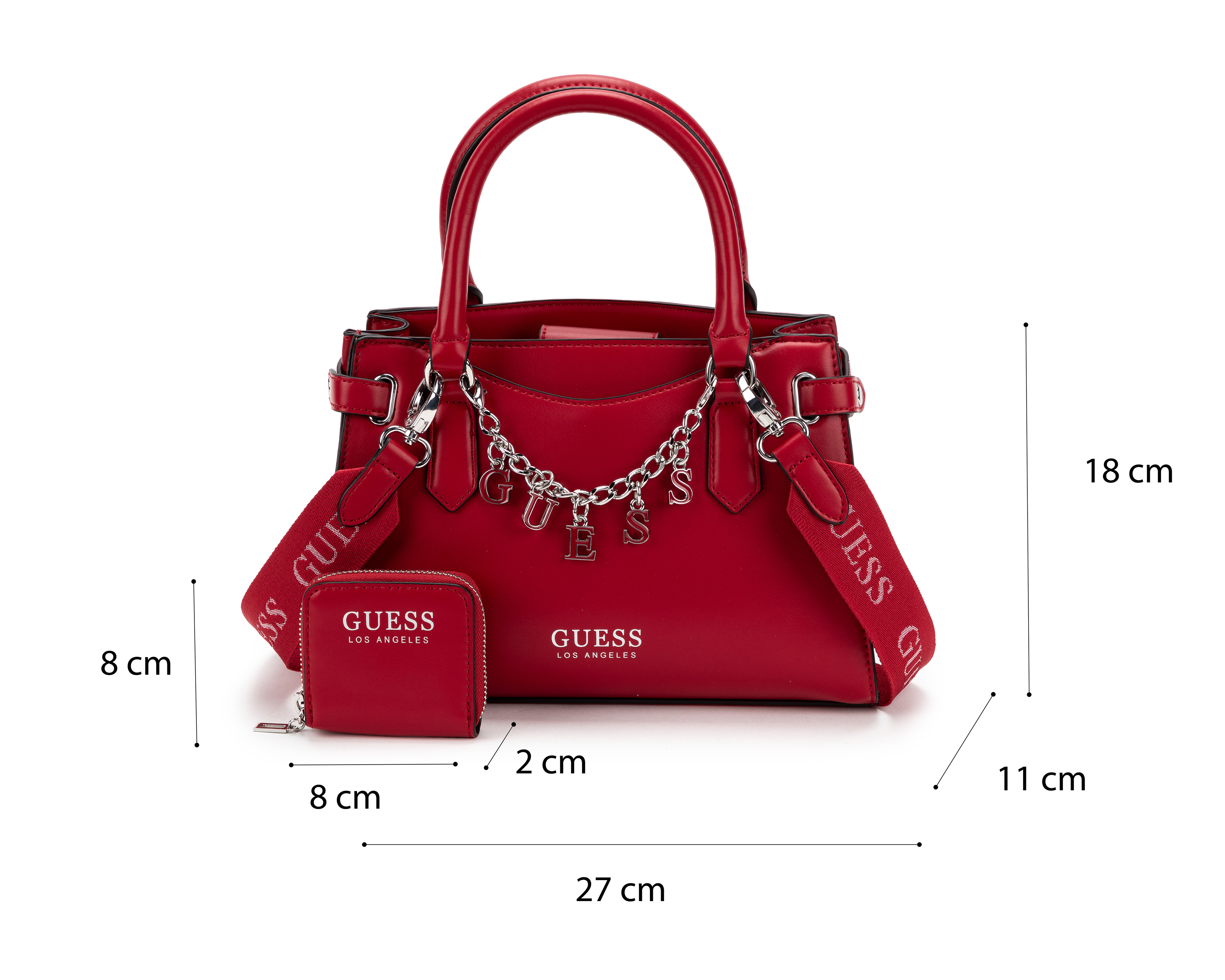 Foto 7 pulgar | Foto 6 | Bolsa de Mano Guess Amarantha con Monedero