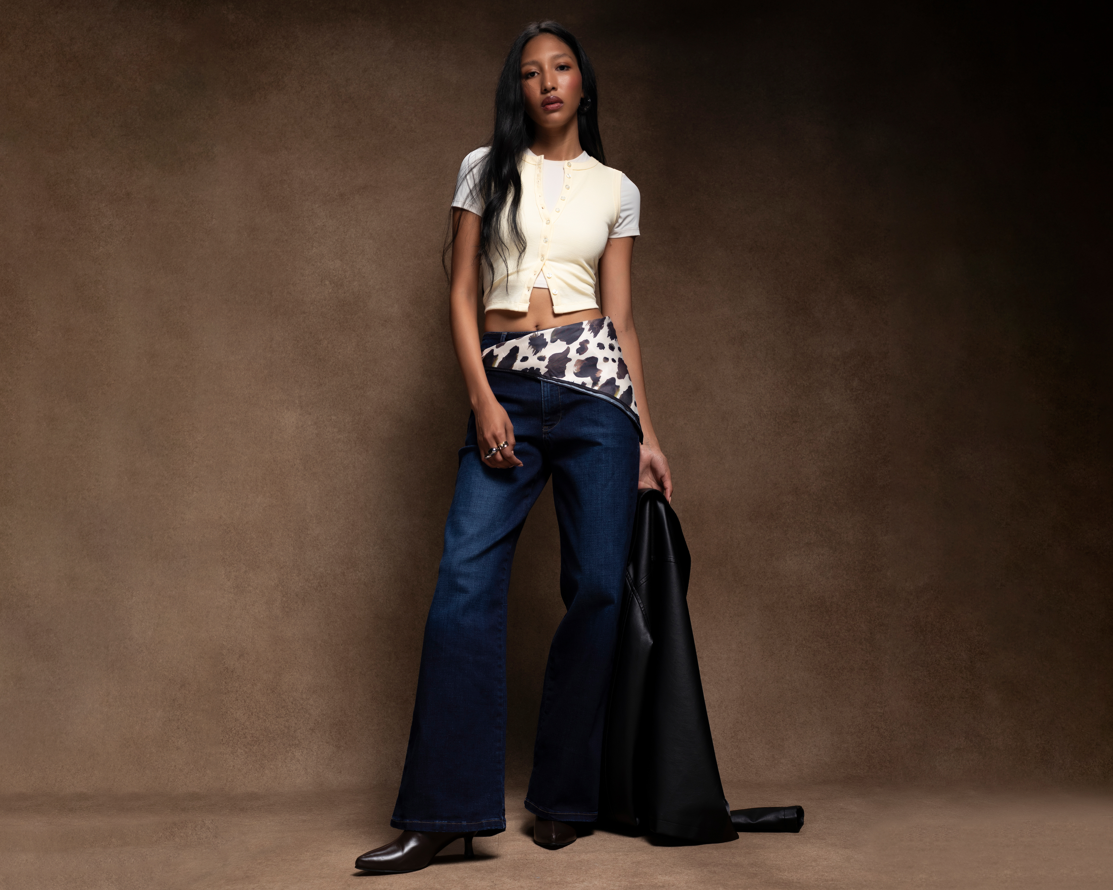 Foto 2 pulgar | Foto 1 | Jeans Wide Leg Strona para Mujer