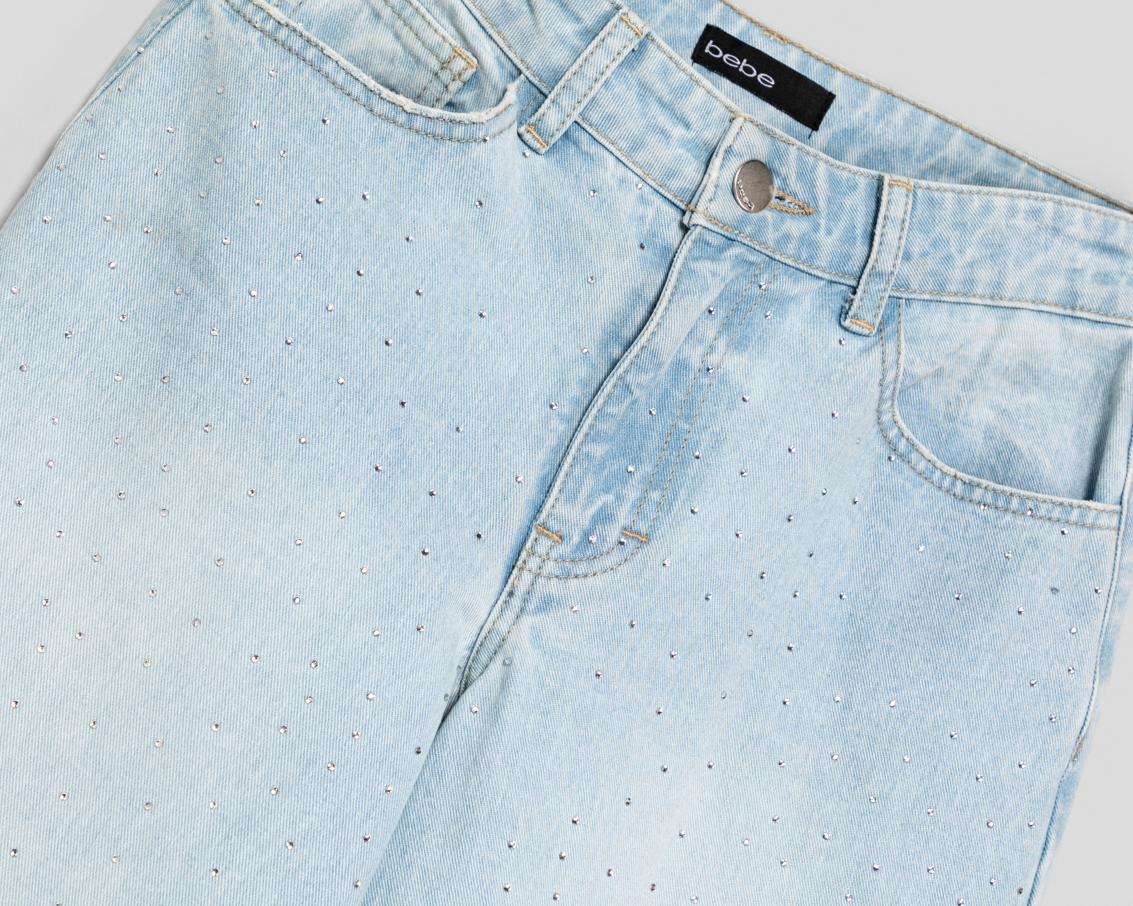 Foto 4 pulgar | Foto 3 | Jeans Wide Leg Bebe para Mujer