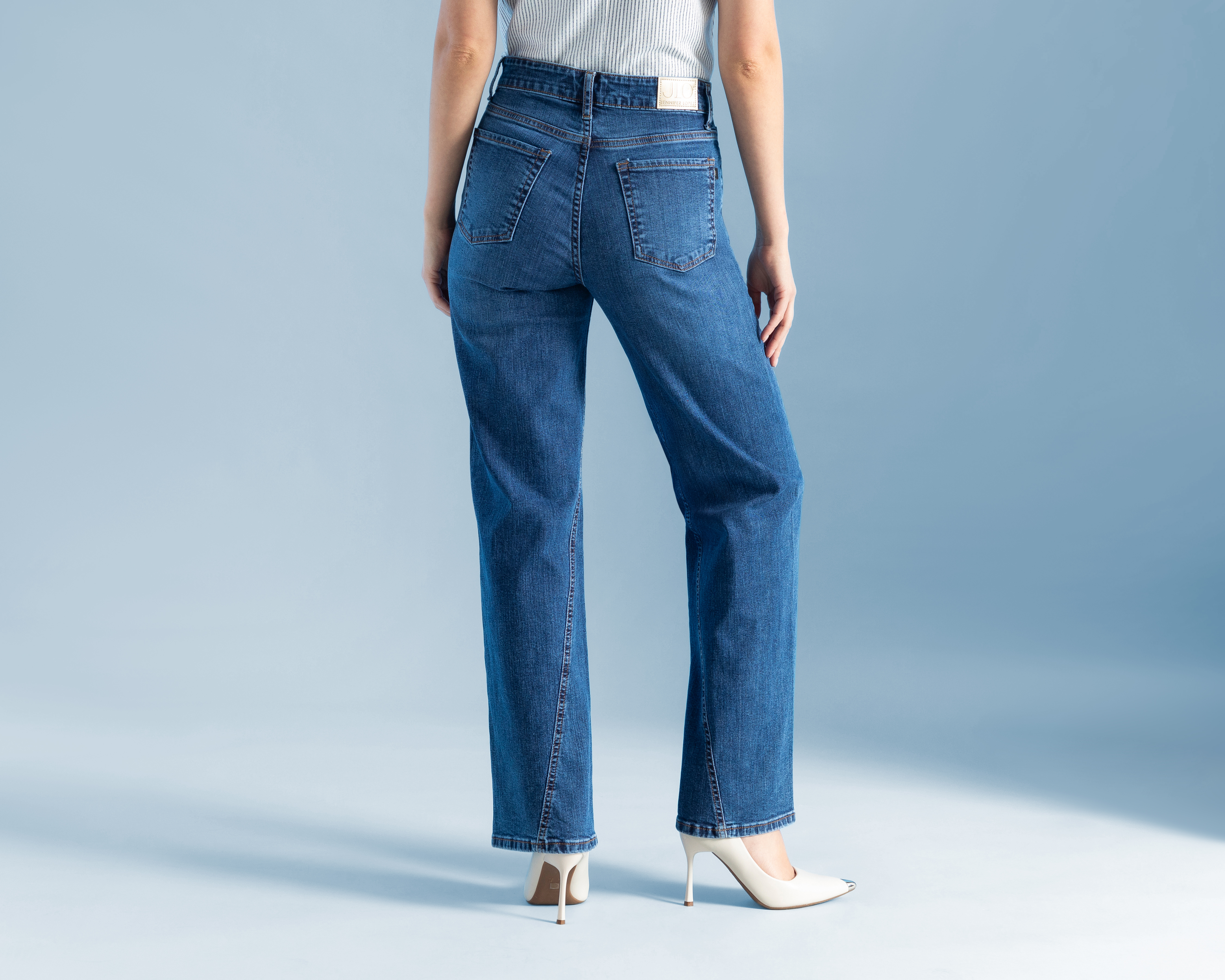 Foto 4 pulgar | Foto 3 | Jeans Wide Leg Jennifer Lopez para Mujer