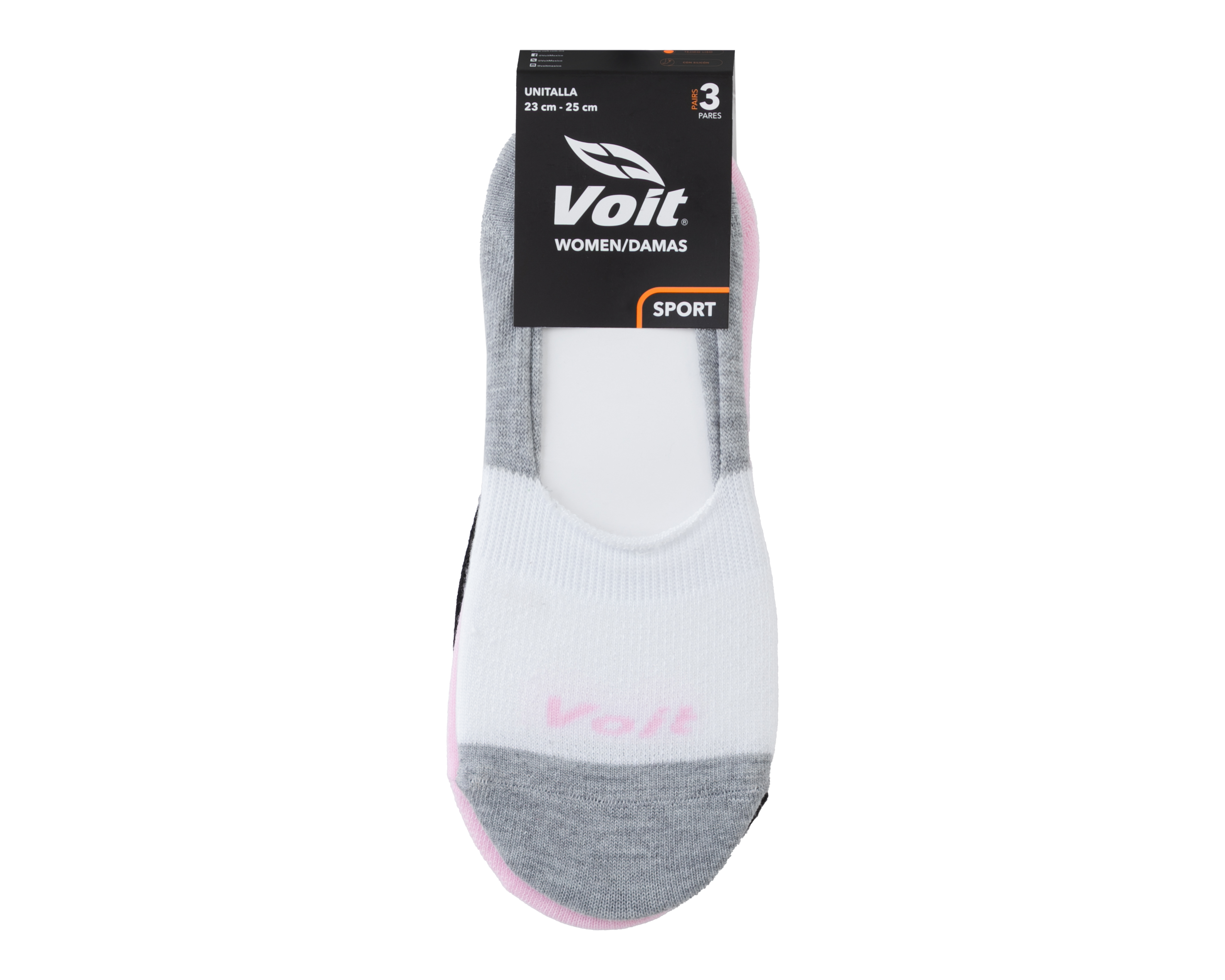 Foto 4 pulgar | Foto 3 | Calcetines Voit para Mujer 3 Pares