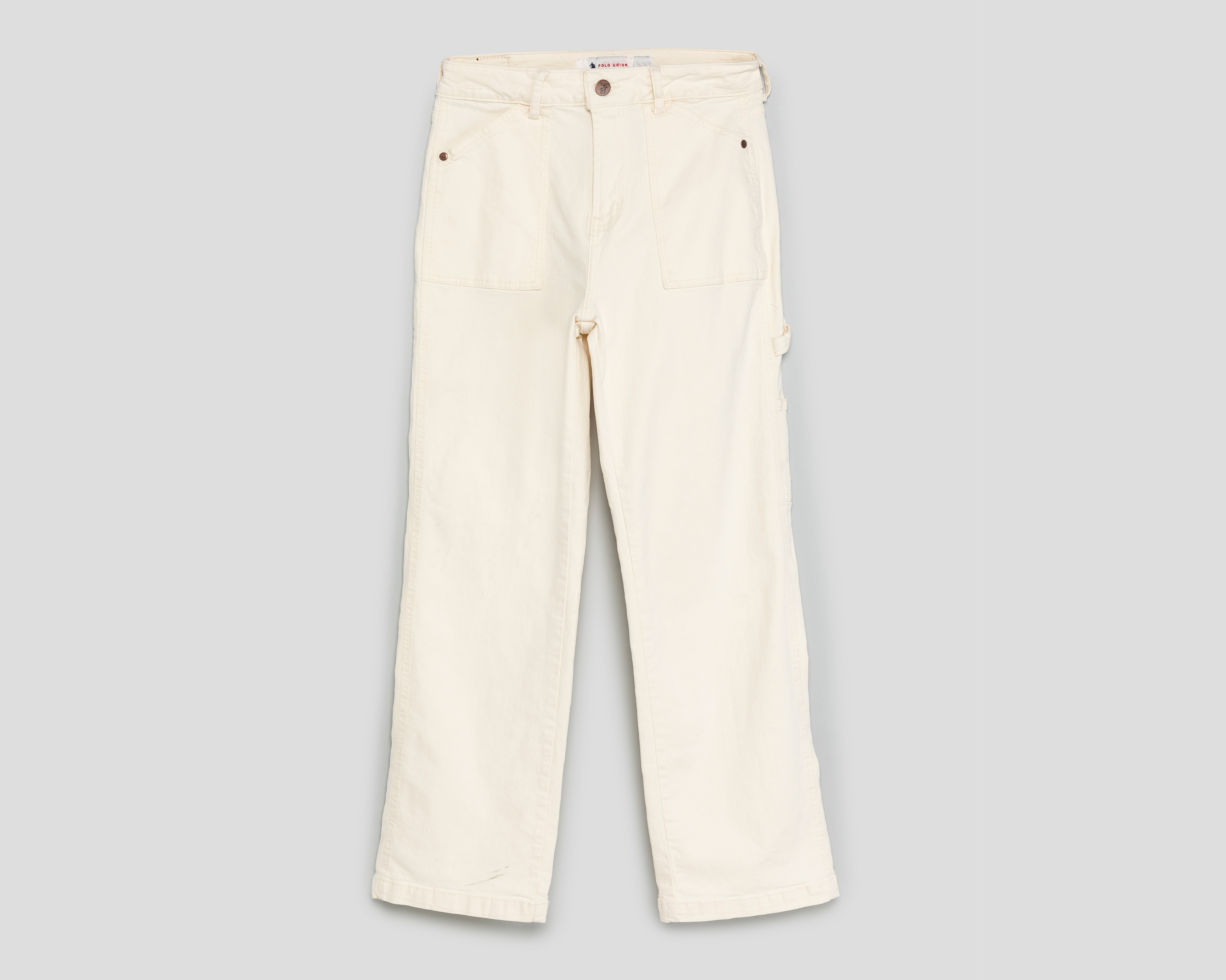 Jeans Straight Fit Polo Union Club para Mujer