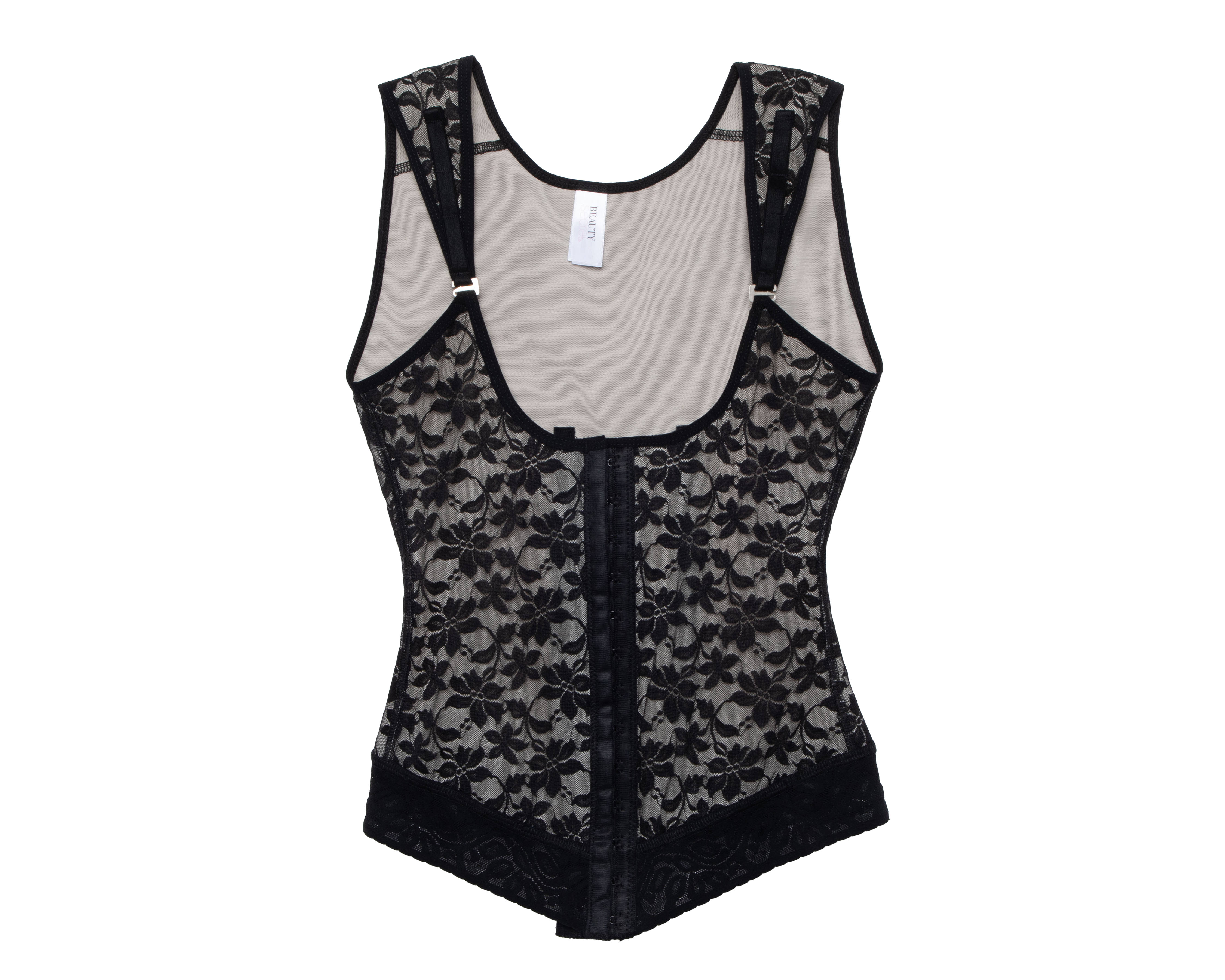 Foto 2 pulgar | Foto 1 | Camiseta Control con Encaje Beauty Secret Mediana Compresión para Mujer