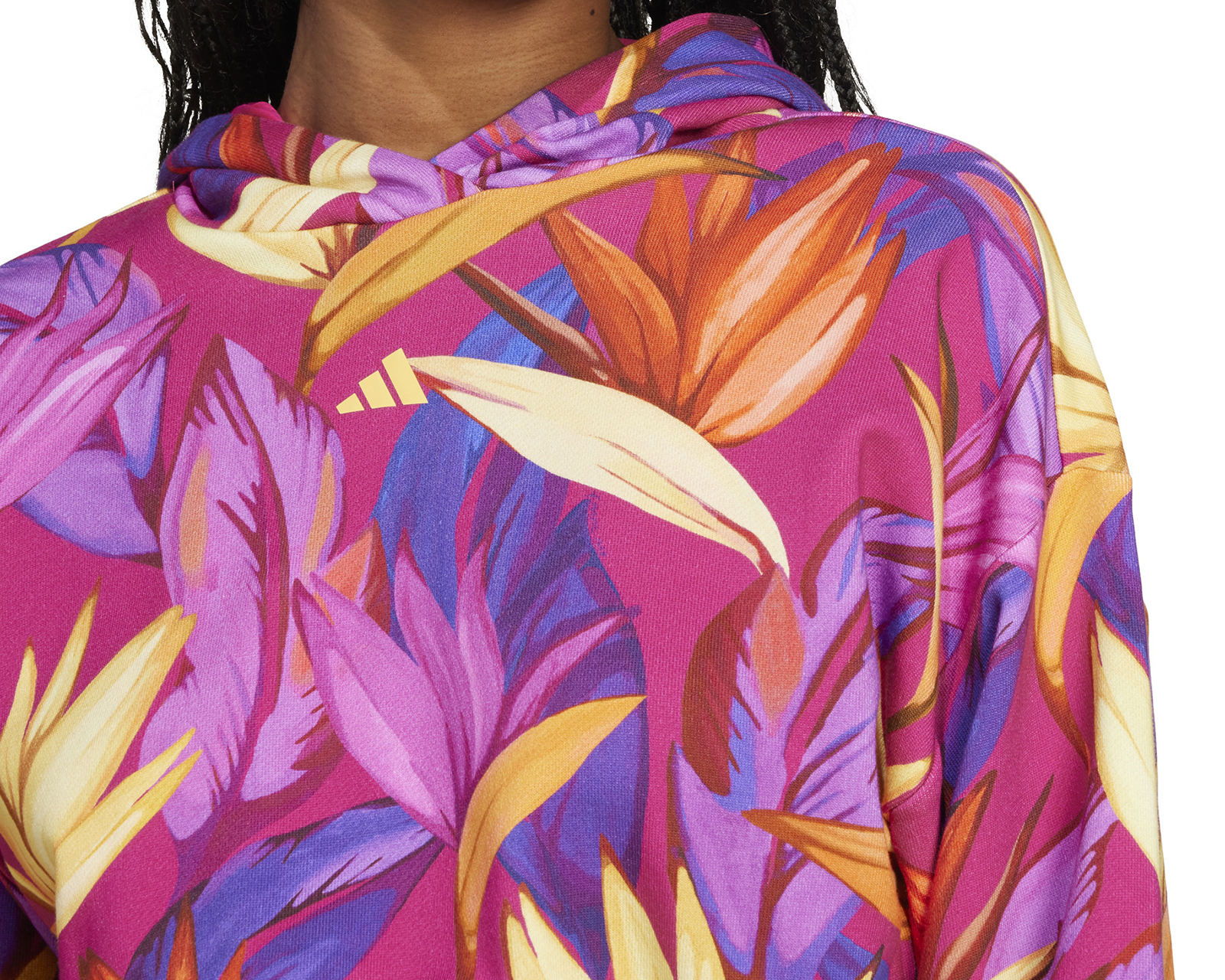 Foto 5 pulgar | Foto 4 | Sudadera con Capucha Adidas Farm Rio para Mujer