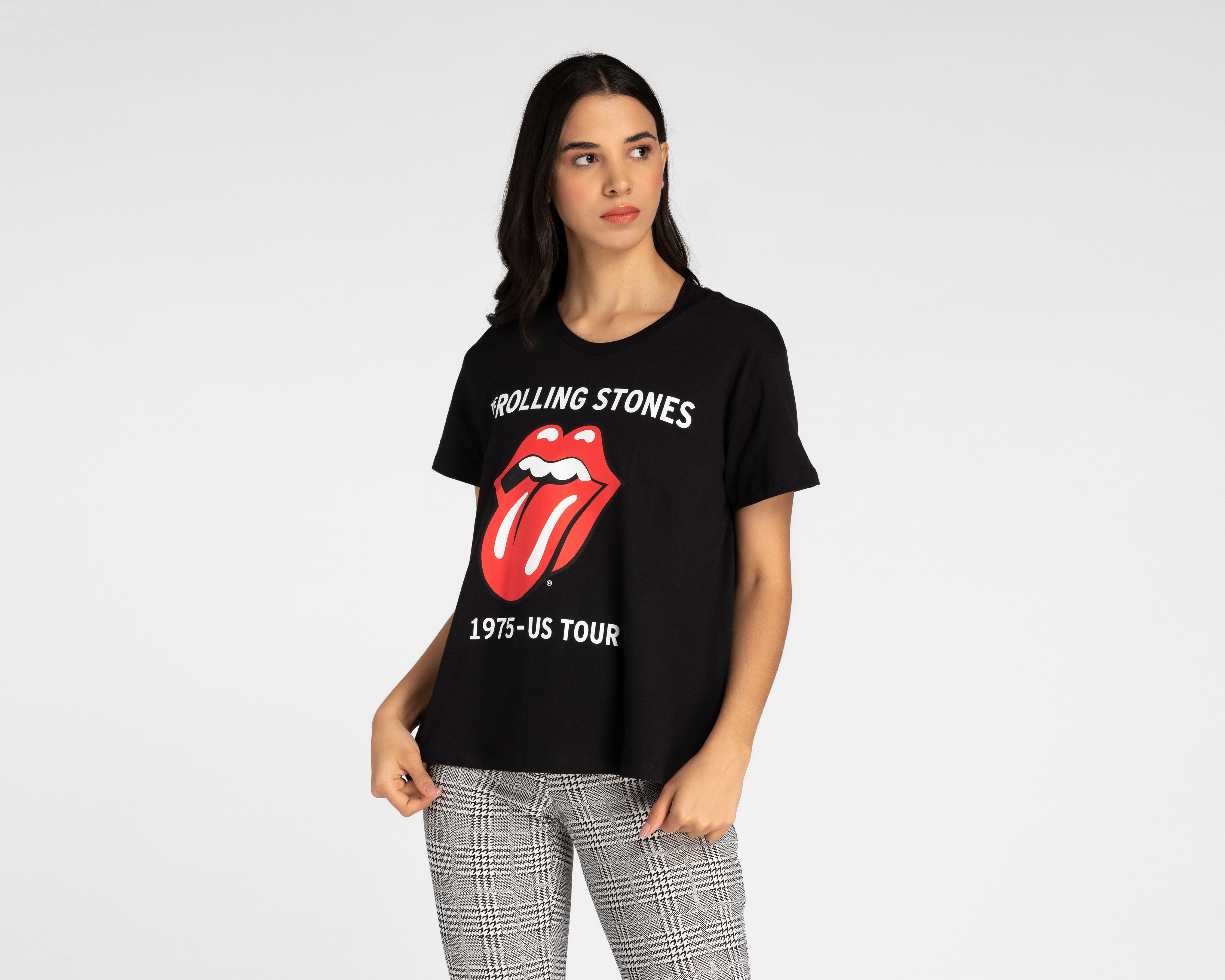 Playera The Rolling Stones Manga Corta Estampada