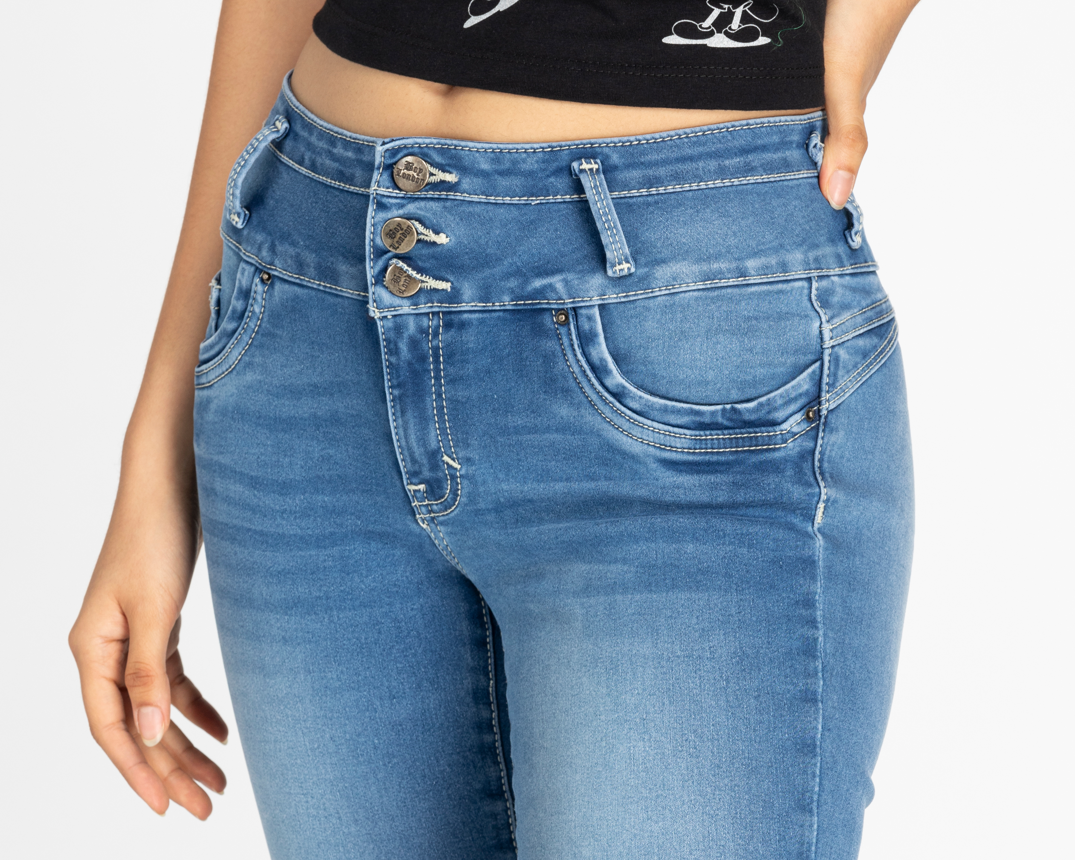 Foto 4 | Foto 4 | Jeans Skinny Boy London para Mujer