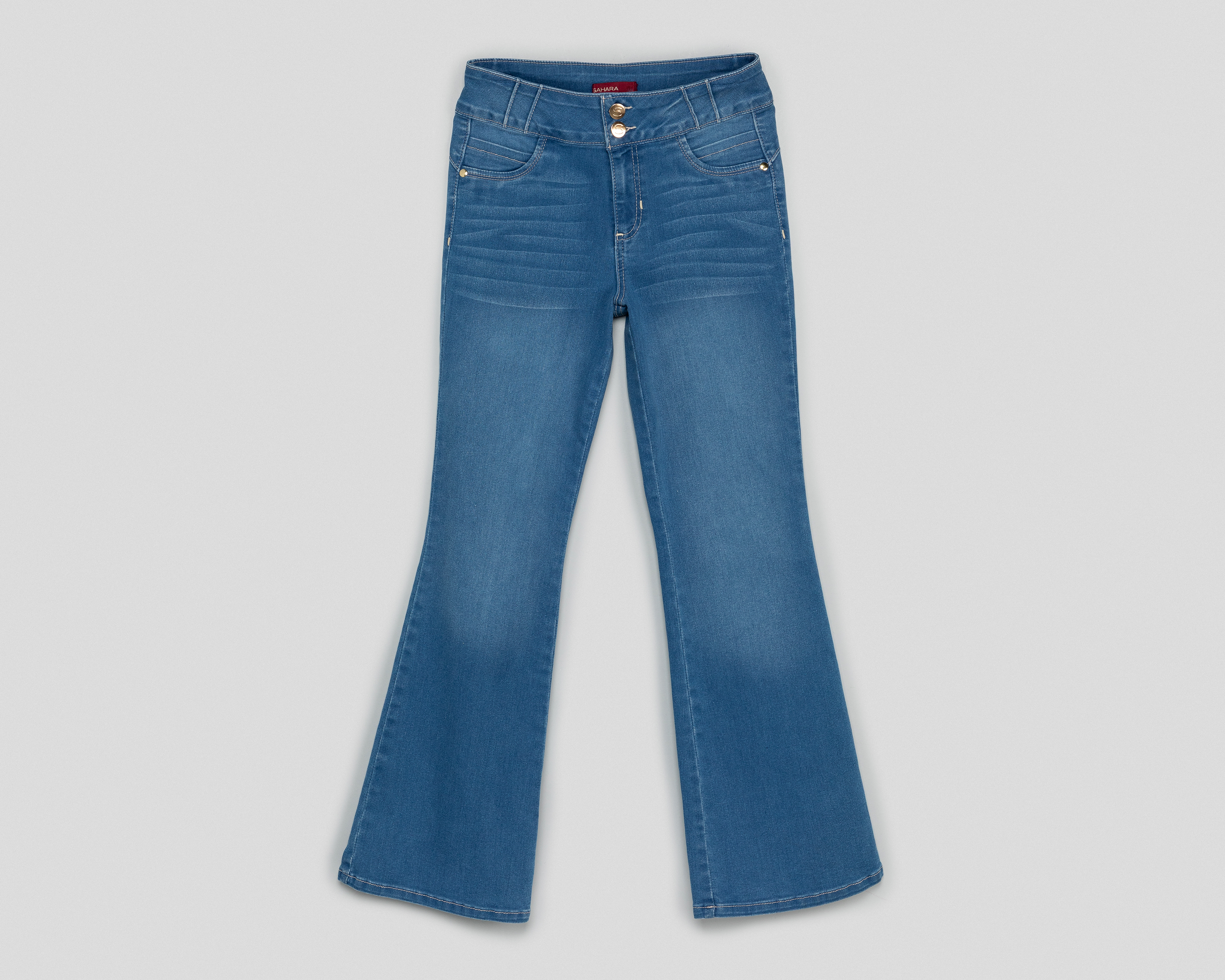 Foto 2 pulgar | Foto 1 | Jeans Flare Sahara para Mujer