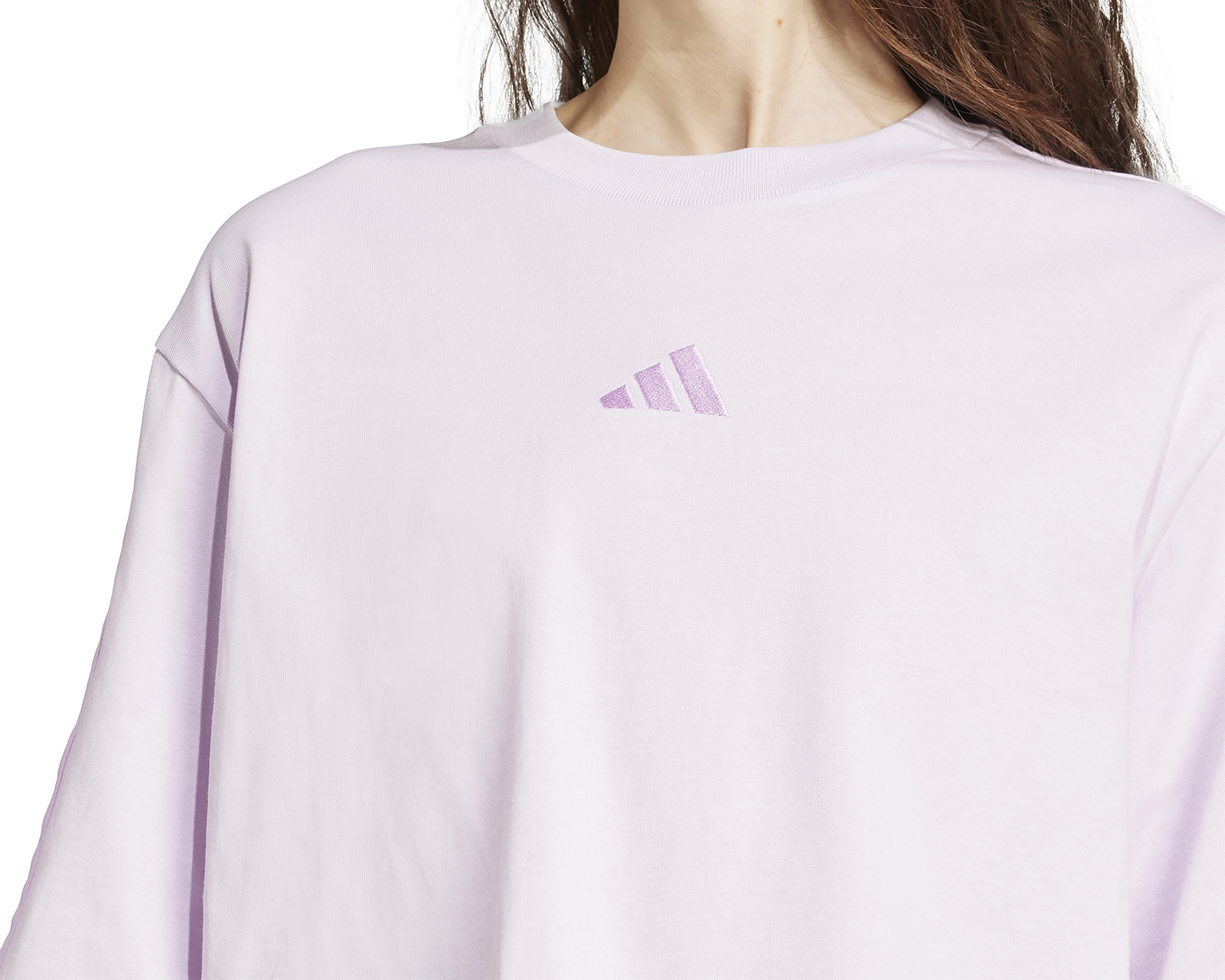 Foto 4 pulgar | Foto 3 | Playera Deportiva Adidas Essentials 3-Stripes Cotton Loose para Mujer