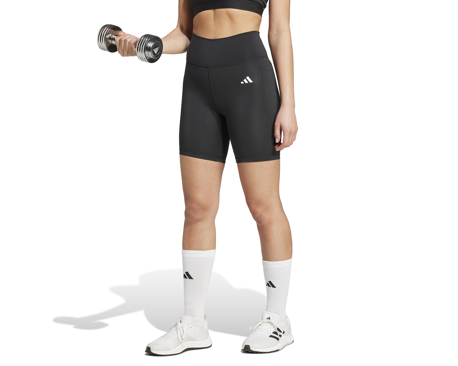 Foto 2 pulgar | Foto 1 | Short de Entrenamiento Adidas Optime Essentials Stash Pocket 7-Inch Aeroready para Mujer