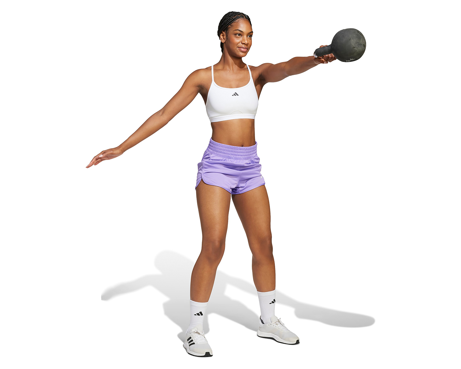 Foto 5 | Foto 5 | Short de Entrenamiento Adidas Pacer Essentials Aeroready para Mujer