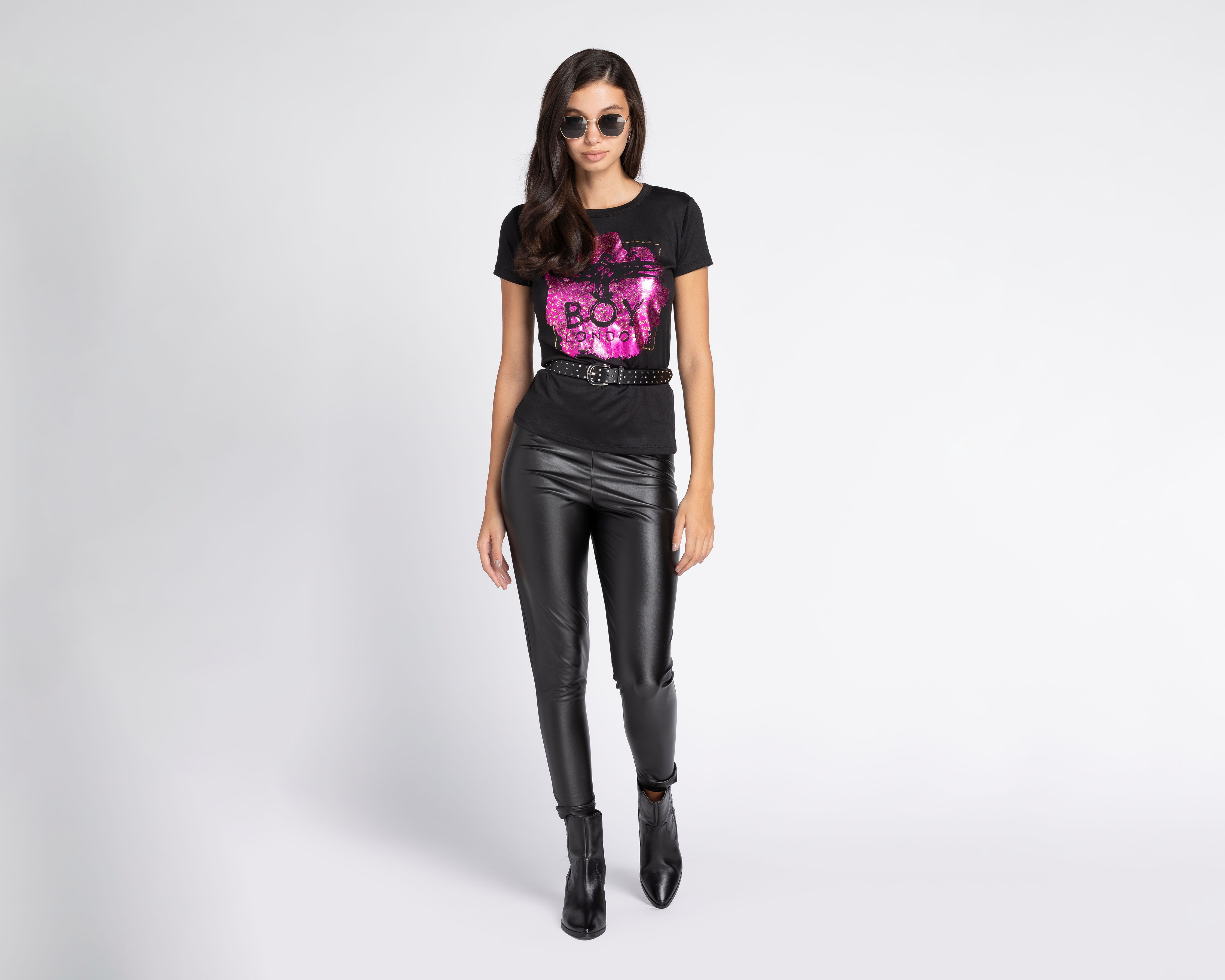 Foto 2 pulgar | Foto 1 | Leggings Boy London de Vinipiel