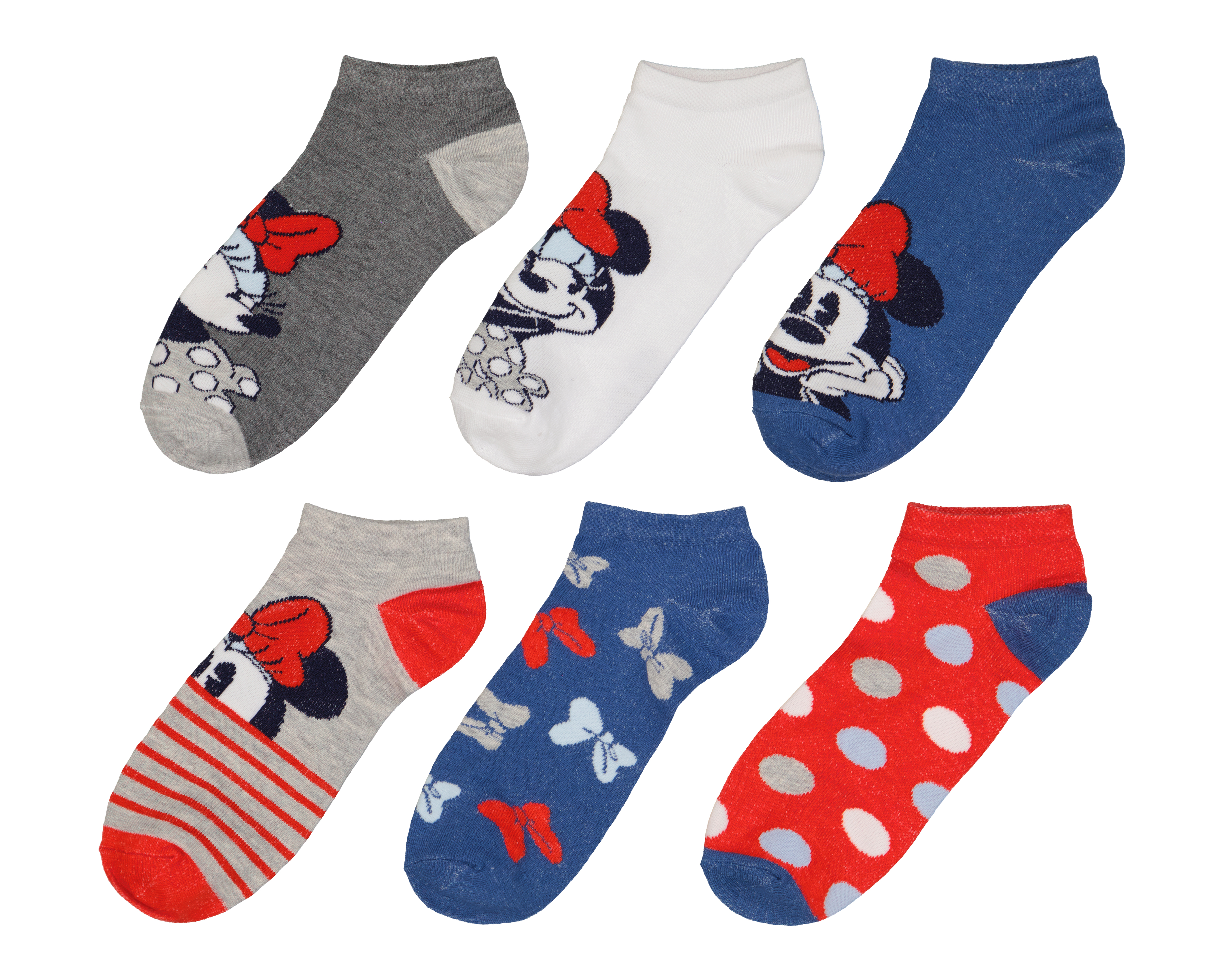 Calcetines Disney Minnie Mouse para Mujer 6 Pares