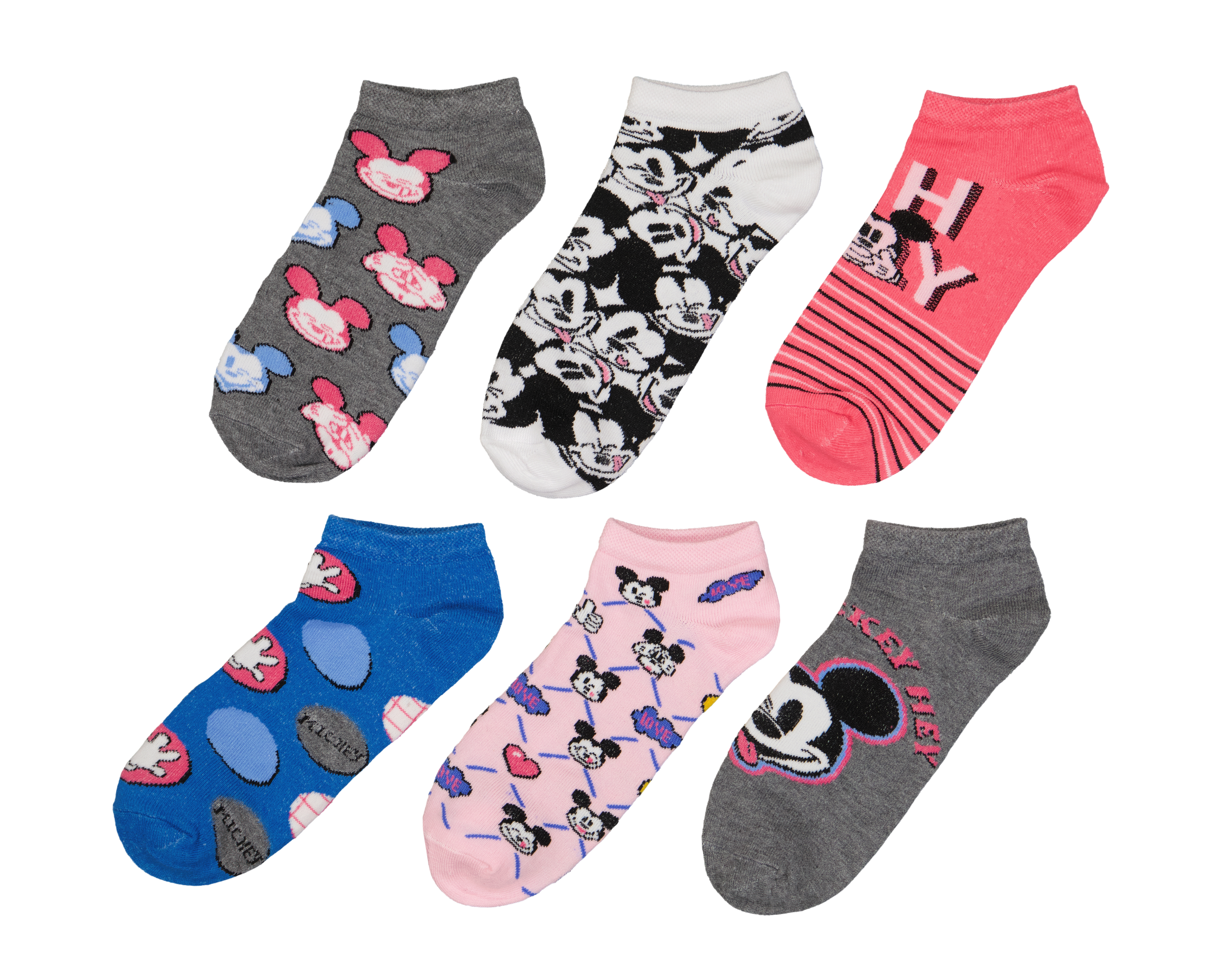 Calcetines Disney Mickey Mouse para Mujer 6 Pares